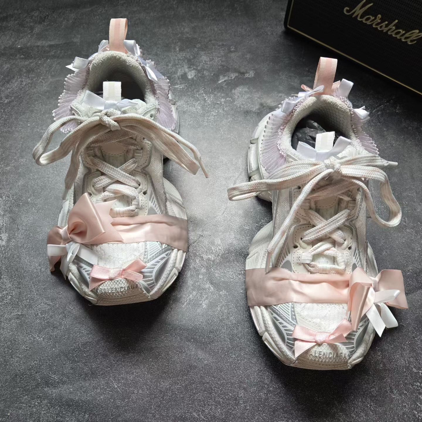 Balenciaga 3XL Lace Bow Sneakers — front