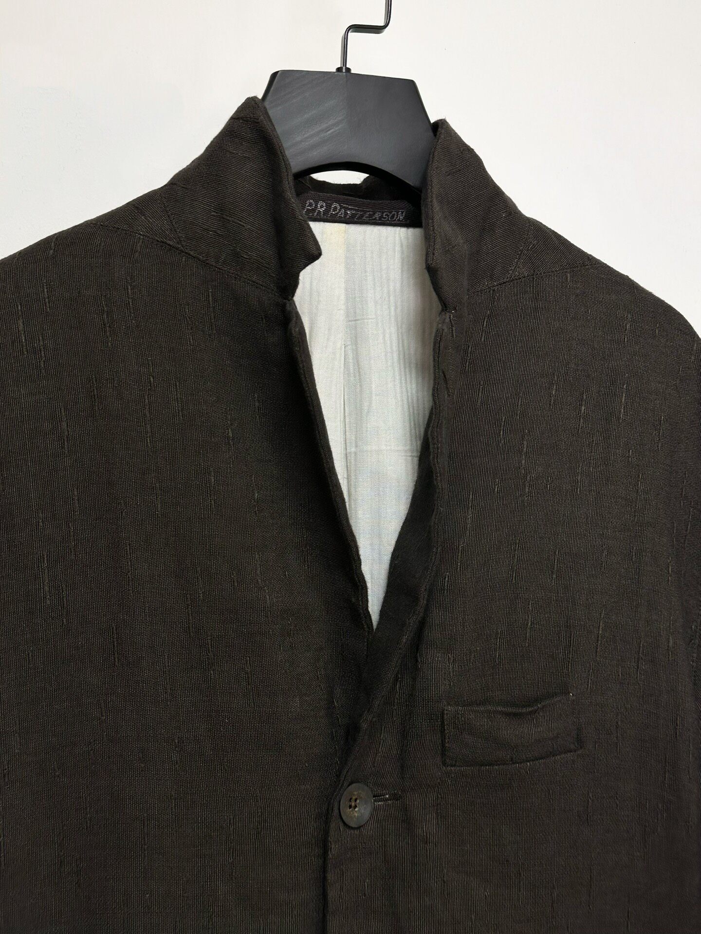 P.R PATTERSON Linen Summer Jacket — label
