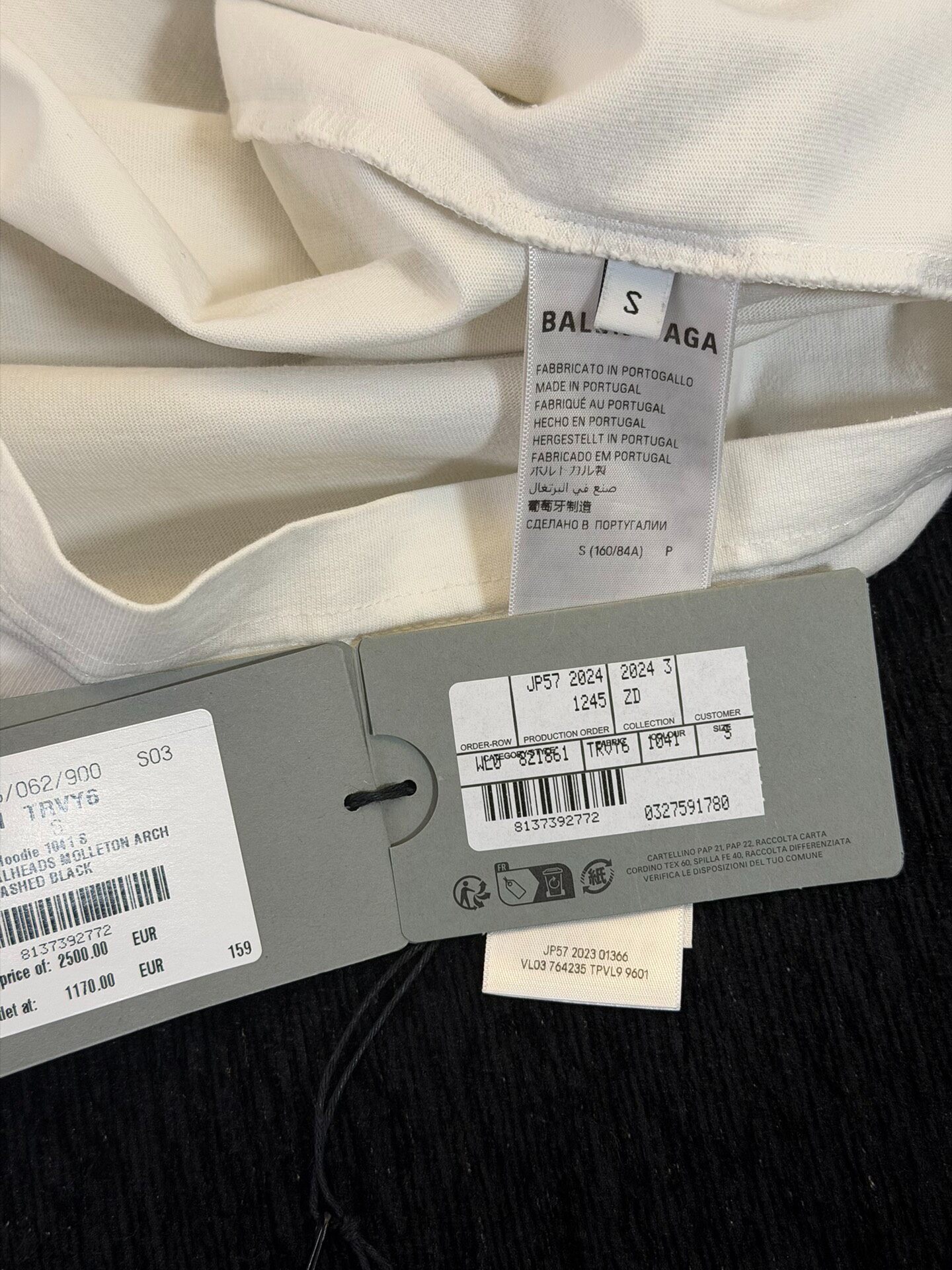 Balenciaga Paris Sunset Eiffel Tower Tee — label