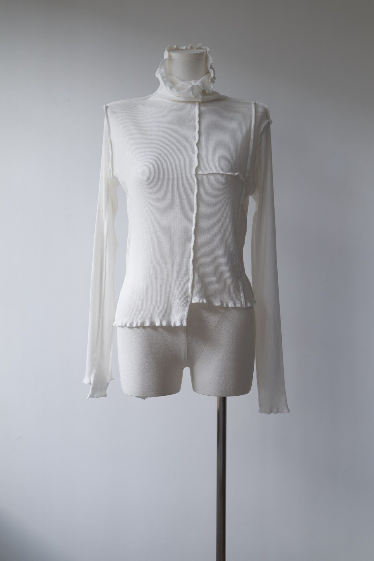 Yohji Yamamoto Y's 24AW Asymmetric Turtleneck Top
