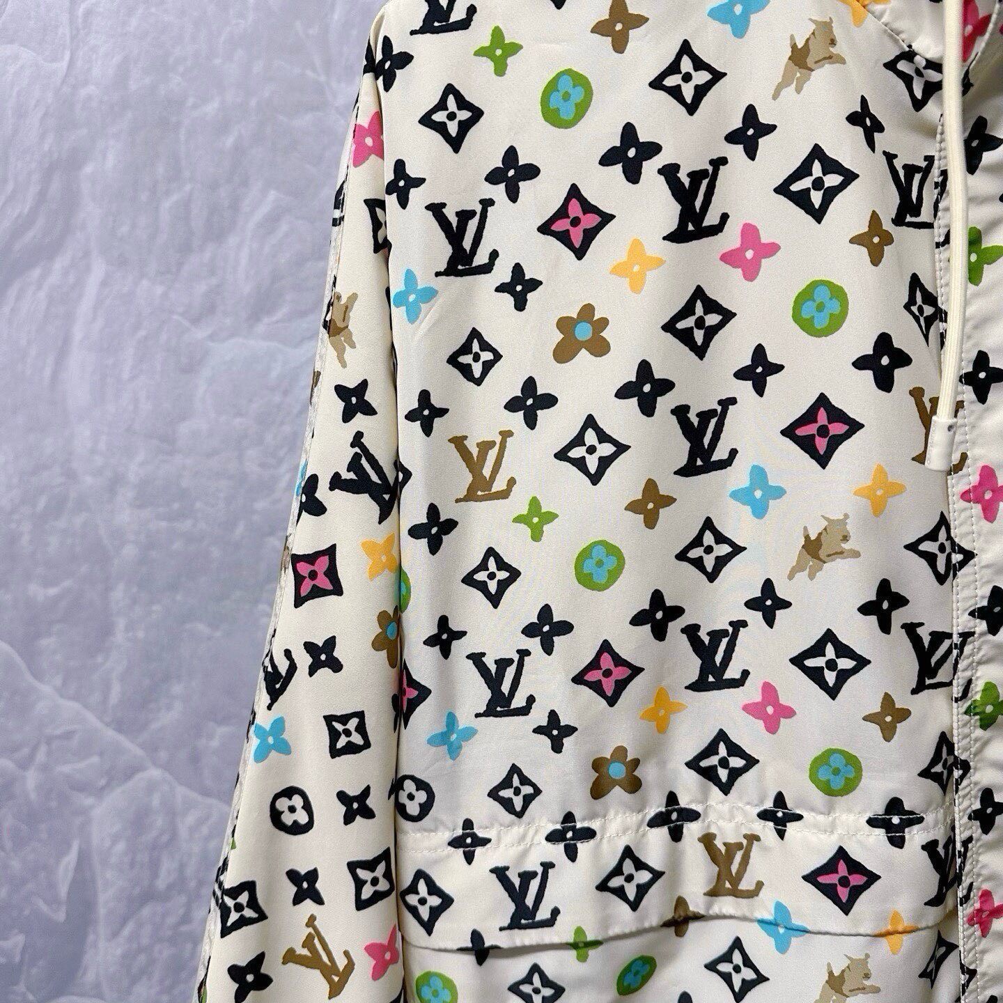 LV FW24 Colorful Monogram Hooded Anorak — back