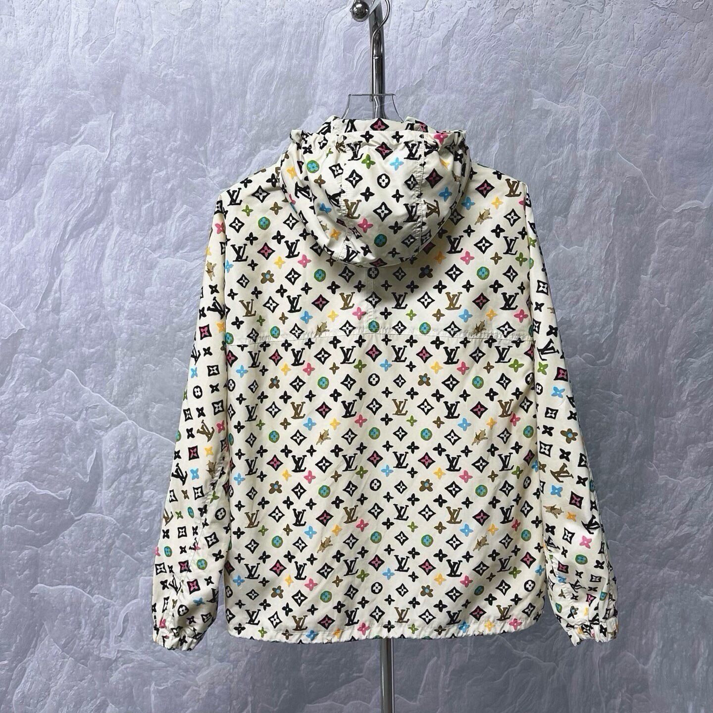 LV FW24 Colorful Monogram Hooded Anorak — label