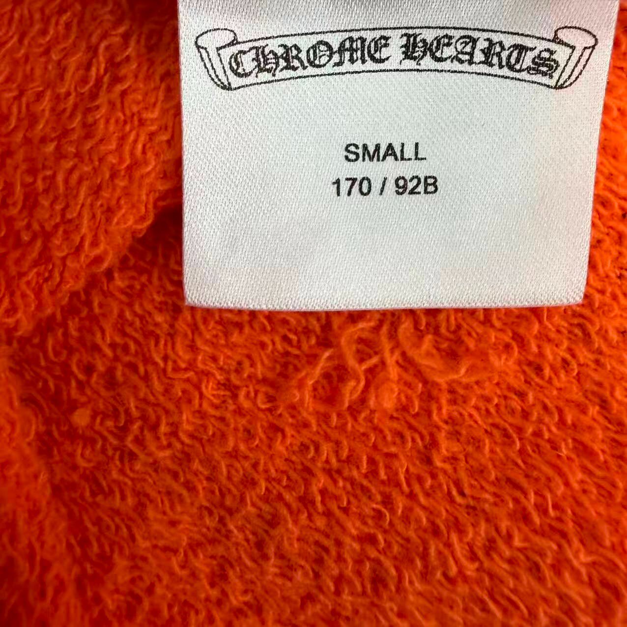 Chrome Hearts Orange Sword Print Sweatshirt — label