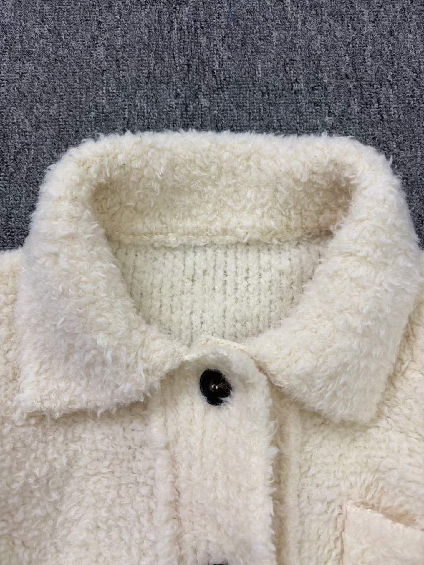 Dior Caro Beige Single-Breasted Jacket — detail