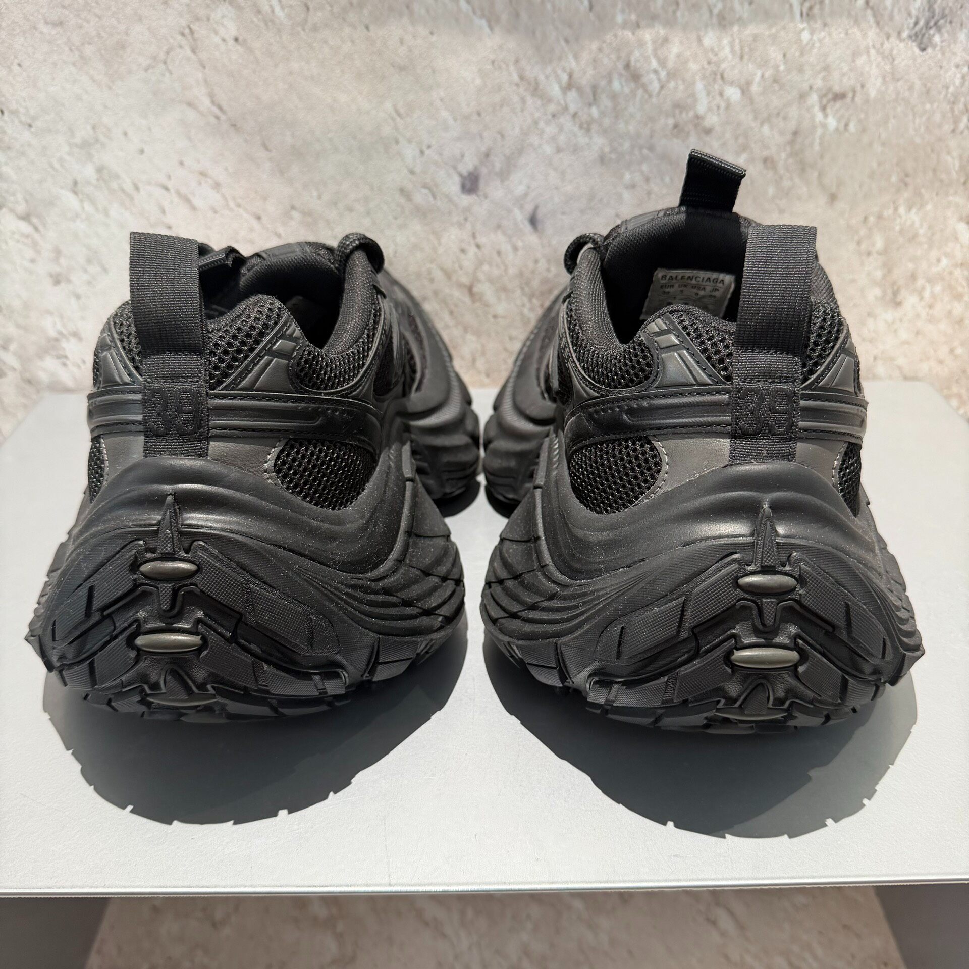 Balenciaga 10XL Black Dad Sneakers — label