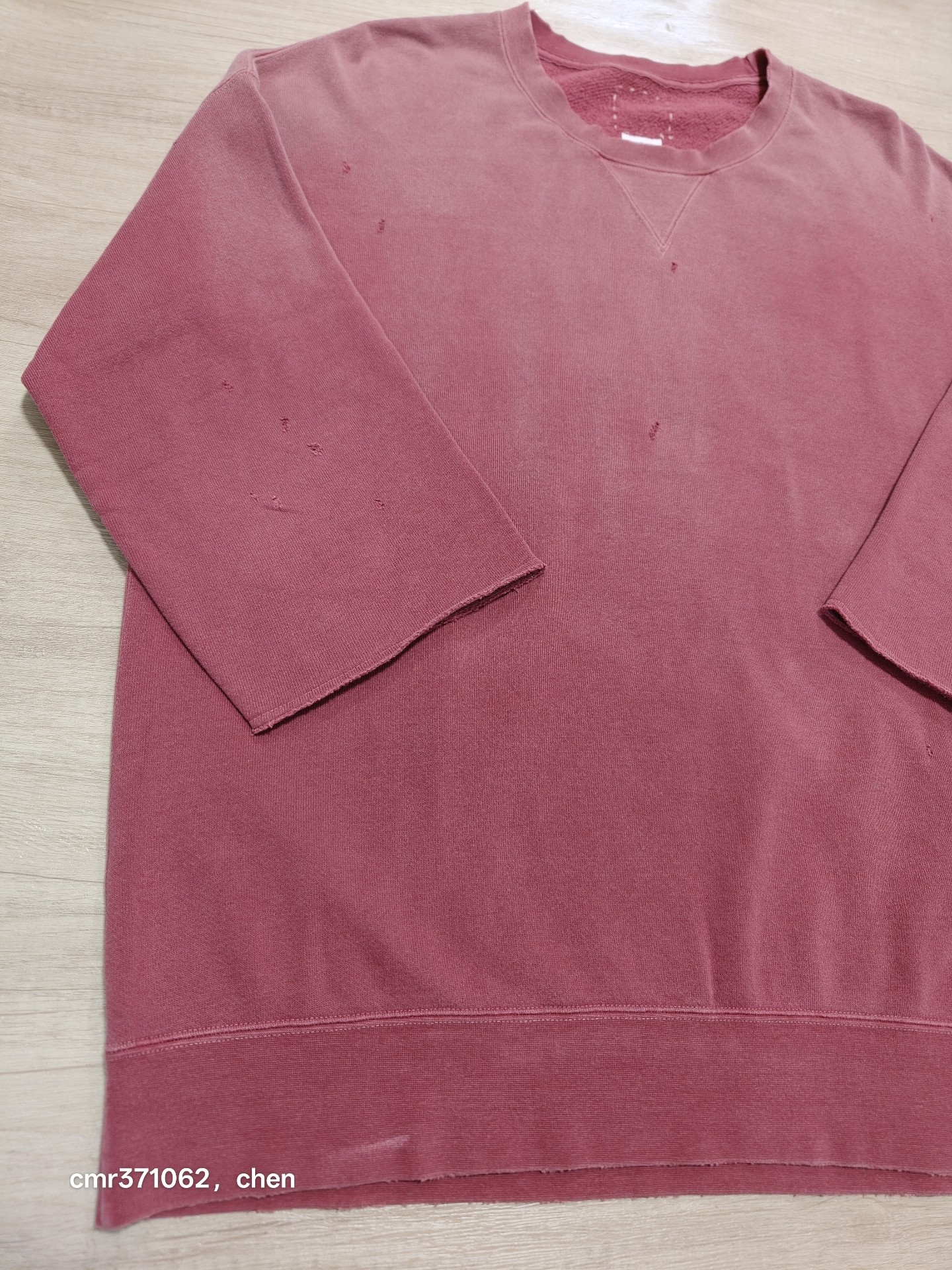 Visvim 21AW Jumbo 3/4 Crew Sweatshirt — back