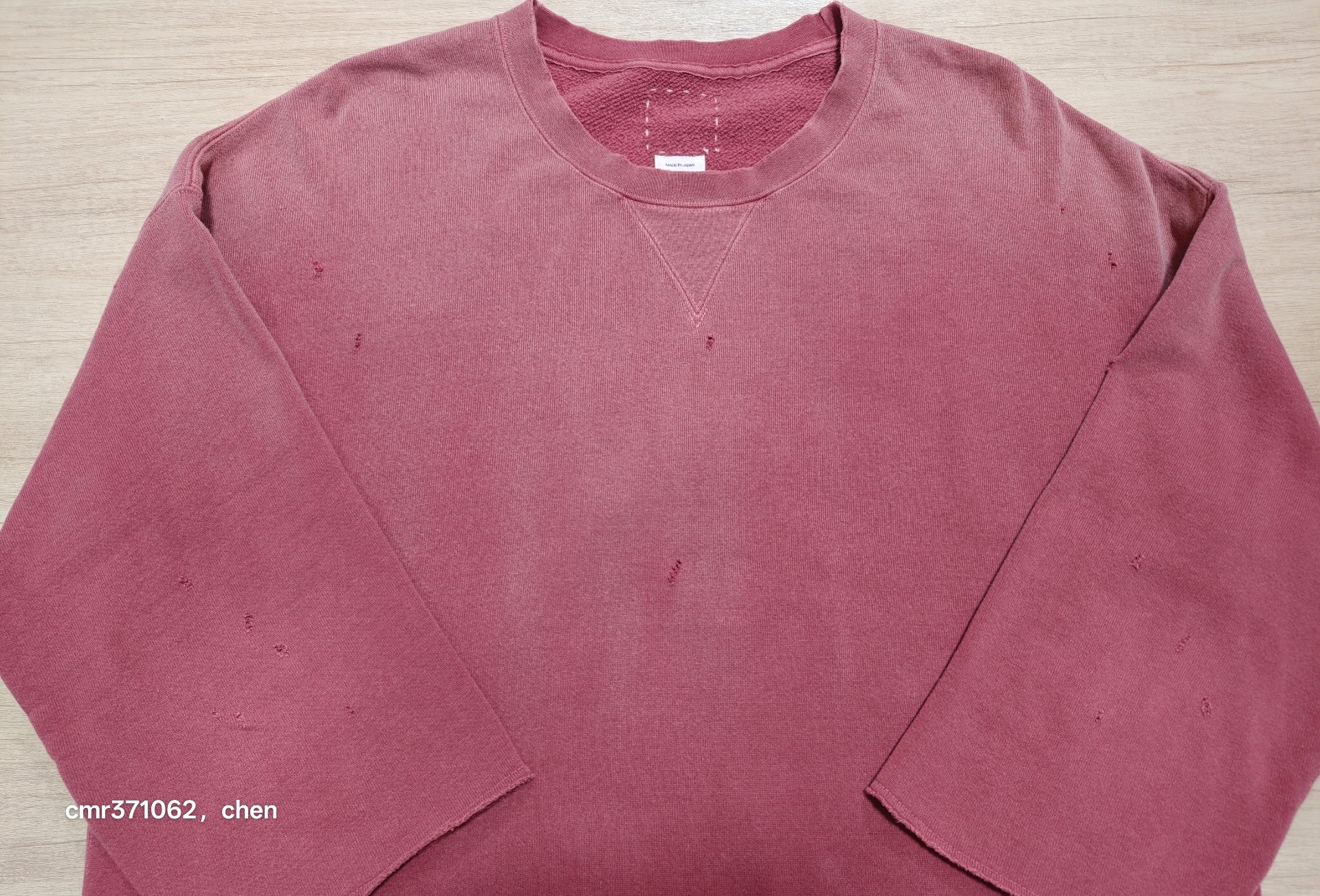 Visvim 21AW Jumbo 3/4 Crew Sweatshirt — front