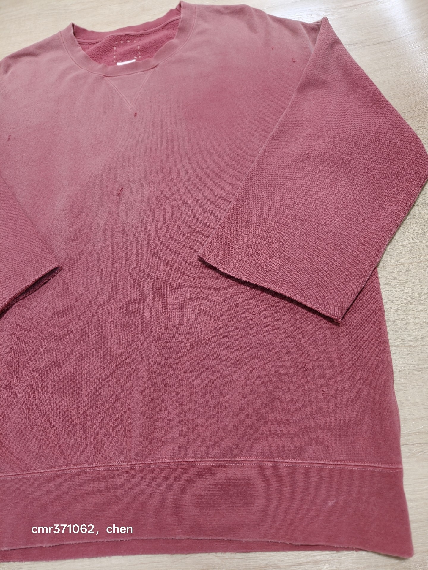 Visvim 21AW Jumbo 3/4 Crew Sweatshirt — detail