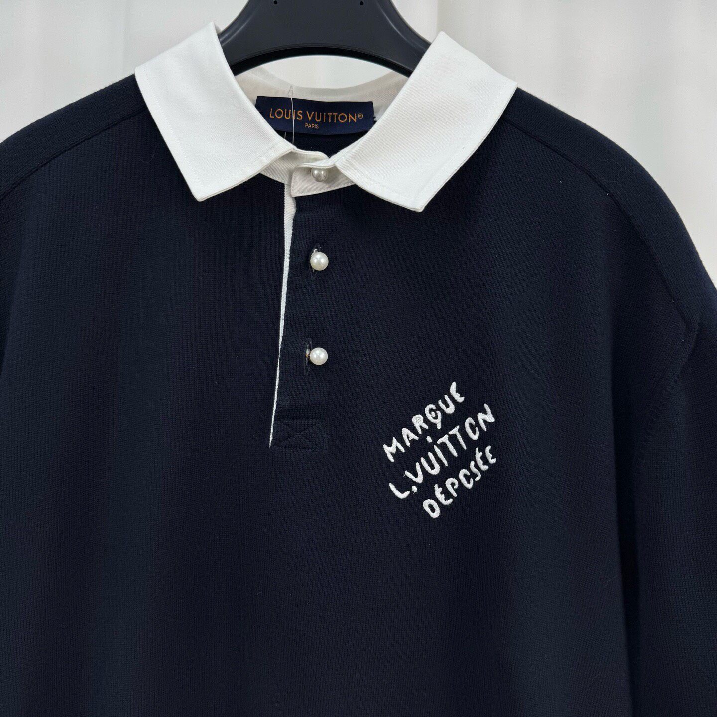 Louis Vuitton 25FW Pharrell Knit Polo — detail