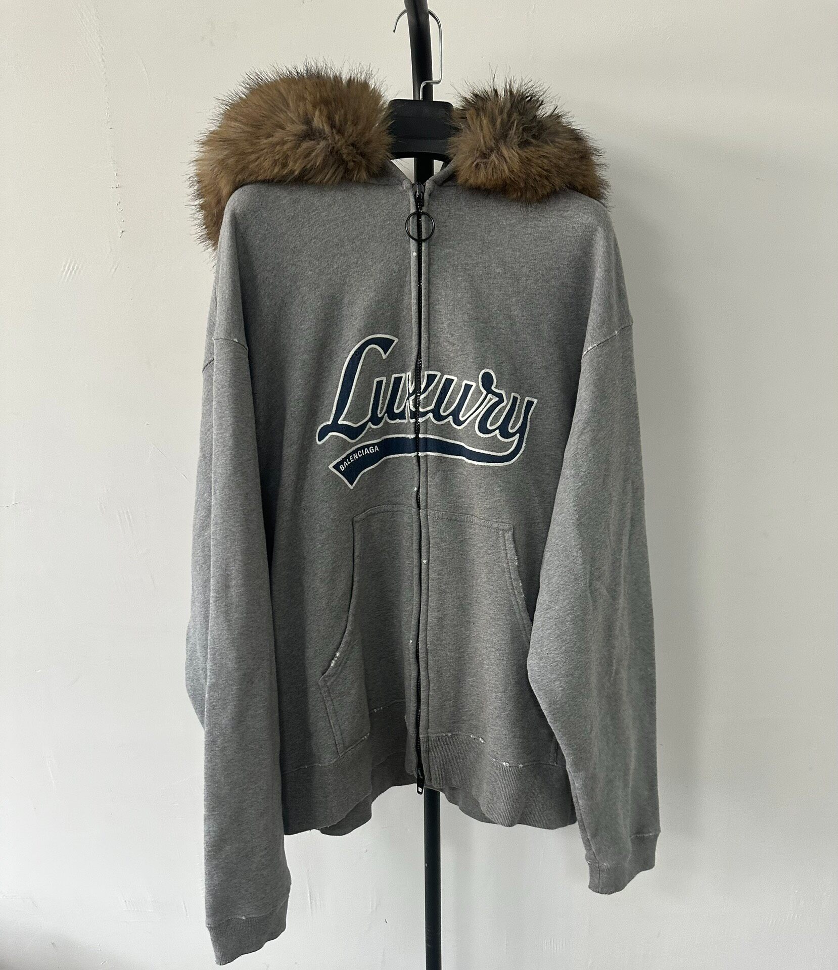 Balenciaga Oversized Zip-Up Hoodie