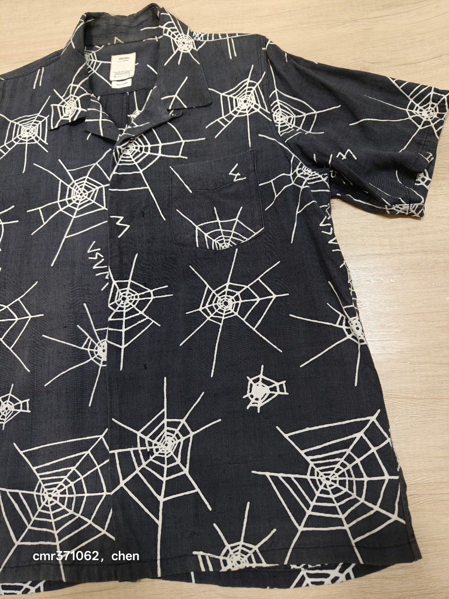 Visvim 19SS Free Edge Spider Shirt — detail