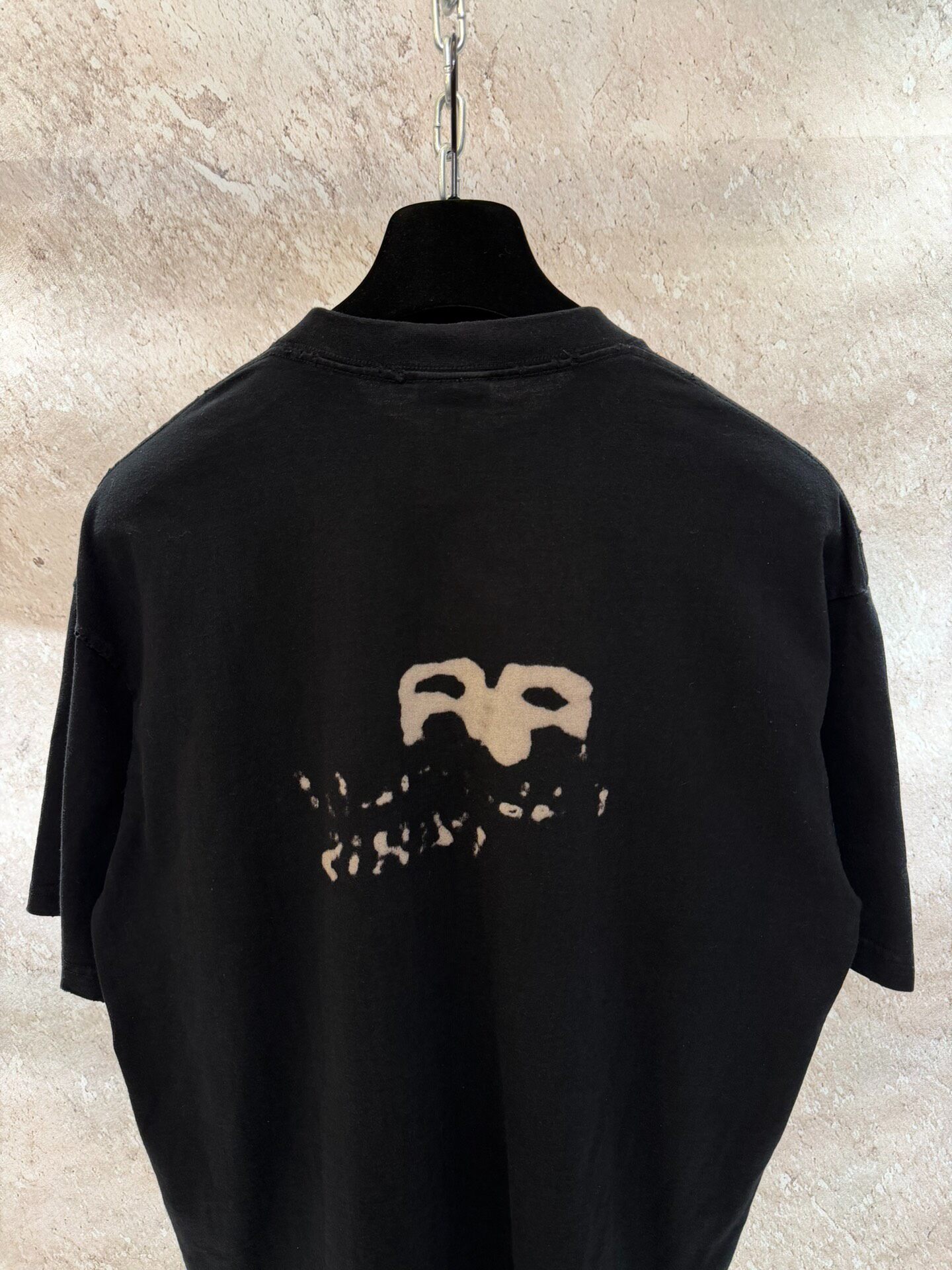 Balenciaga Black Short-Sleeve T-Shirt — back