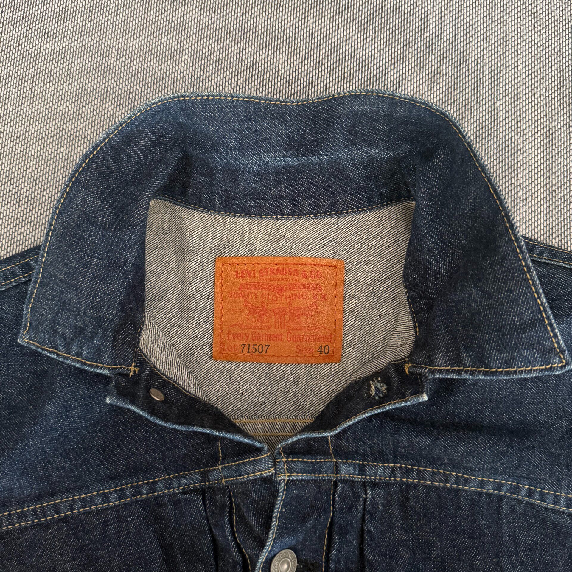 Levi's LVC 507 J02 Denim Jacket — detail