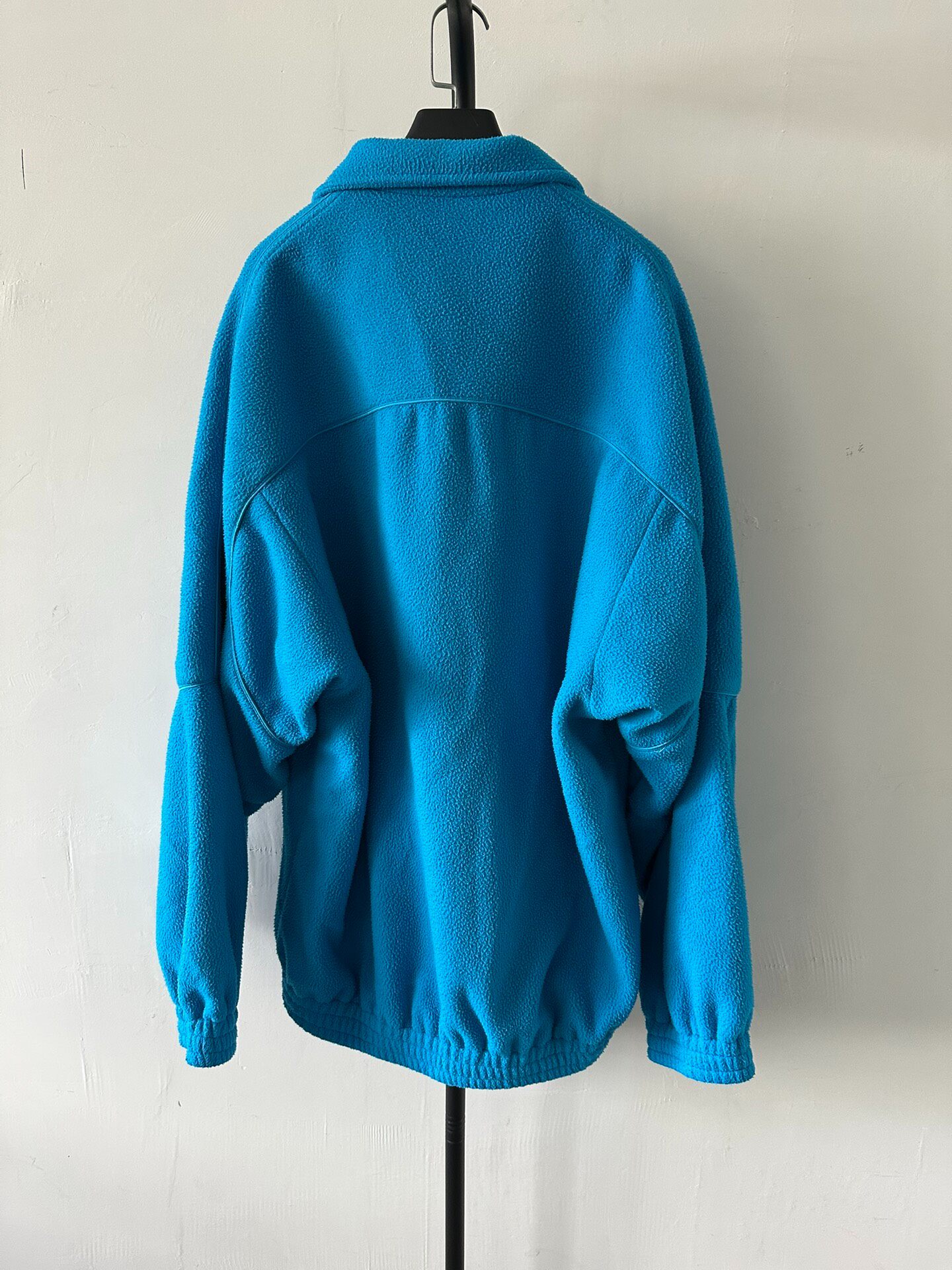 Balenciaga Blue Loose Full-Zip Jacket — front