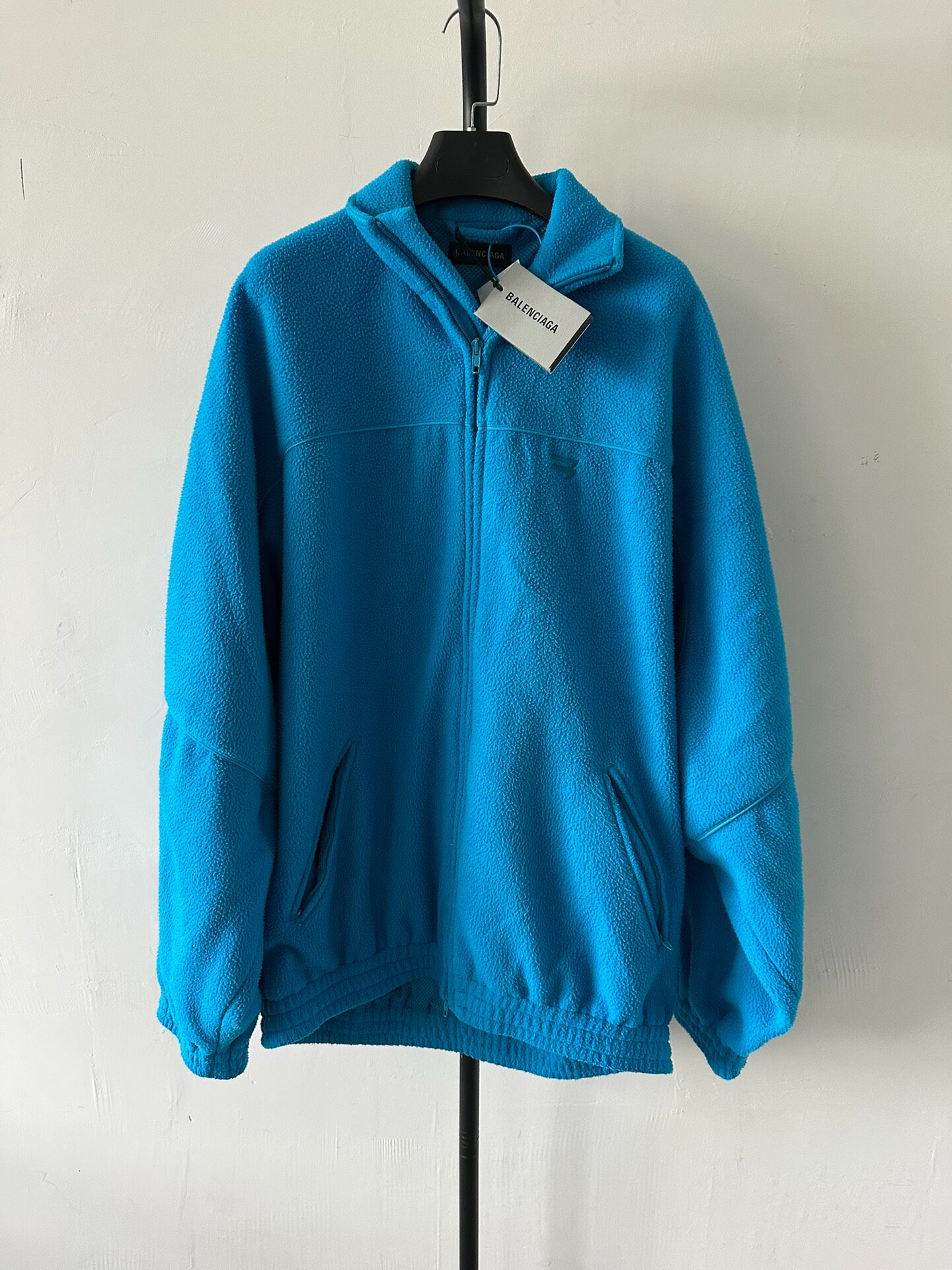 Balenciaga Blue Loose Full-Zip Jacket