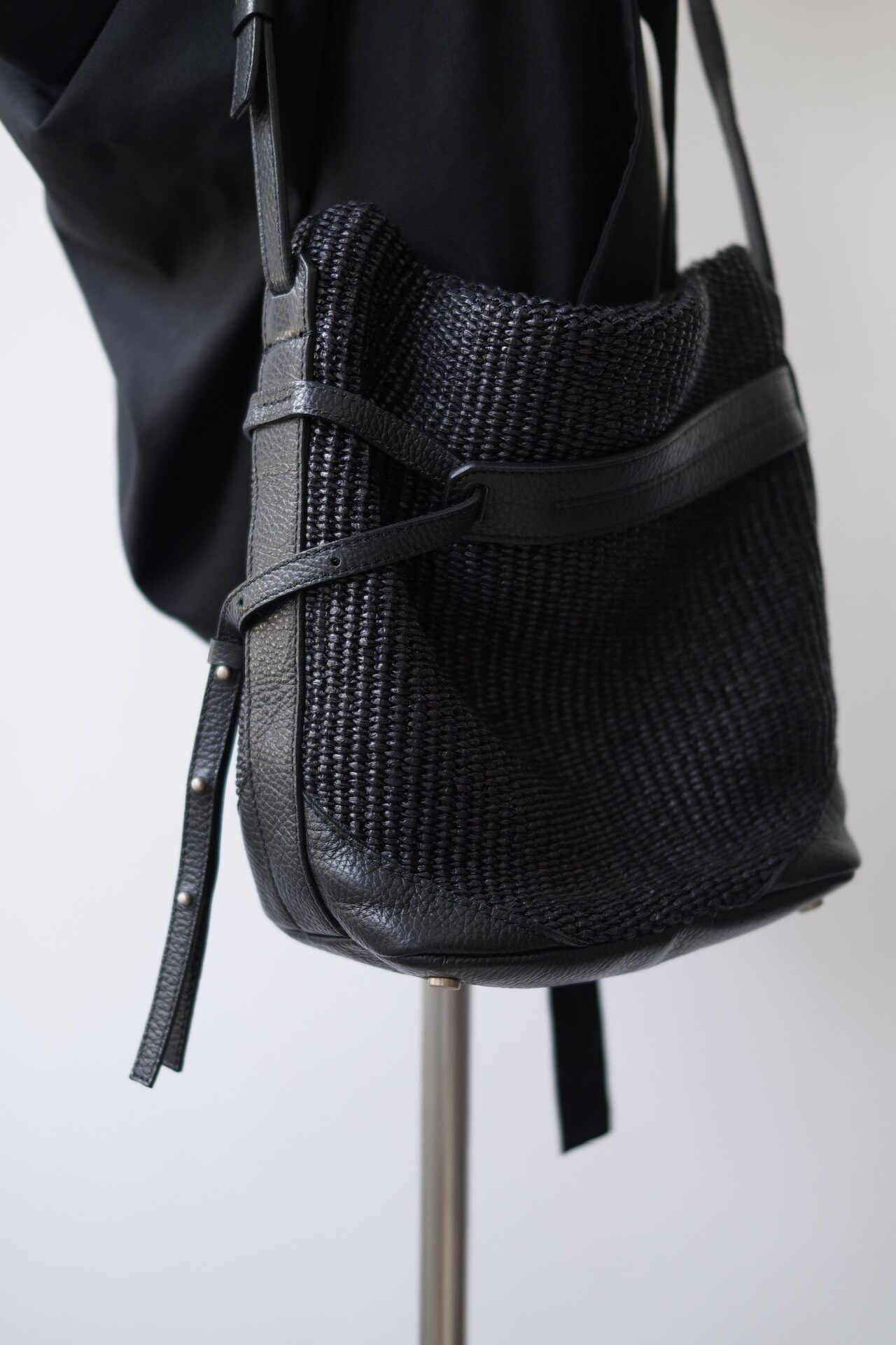 Yohji Yamamoto Discord Woven Crossbody Bag — back