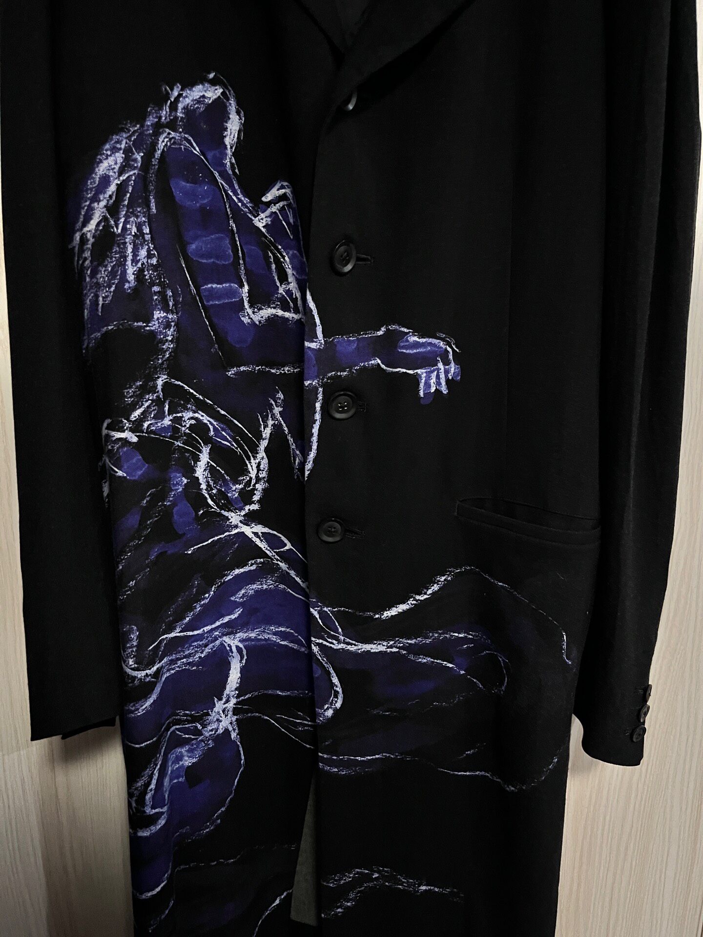 Yohji Yamamoto 19SS Printed Coat — front