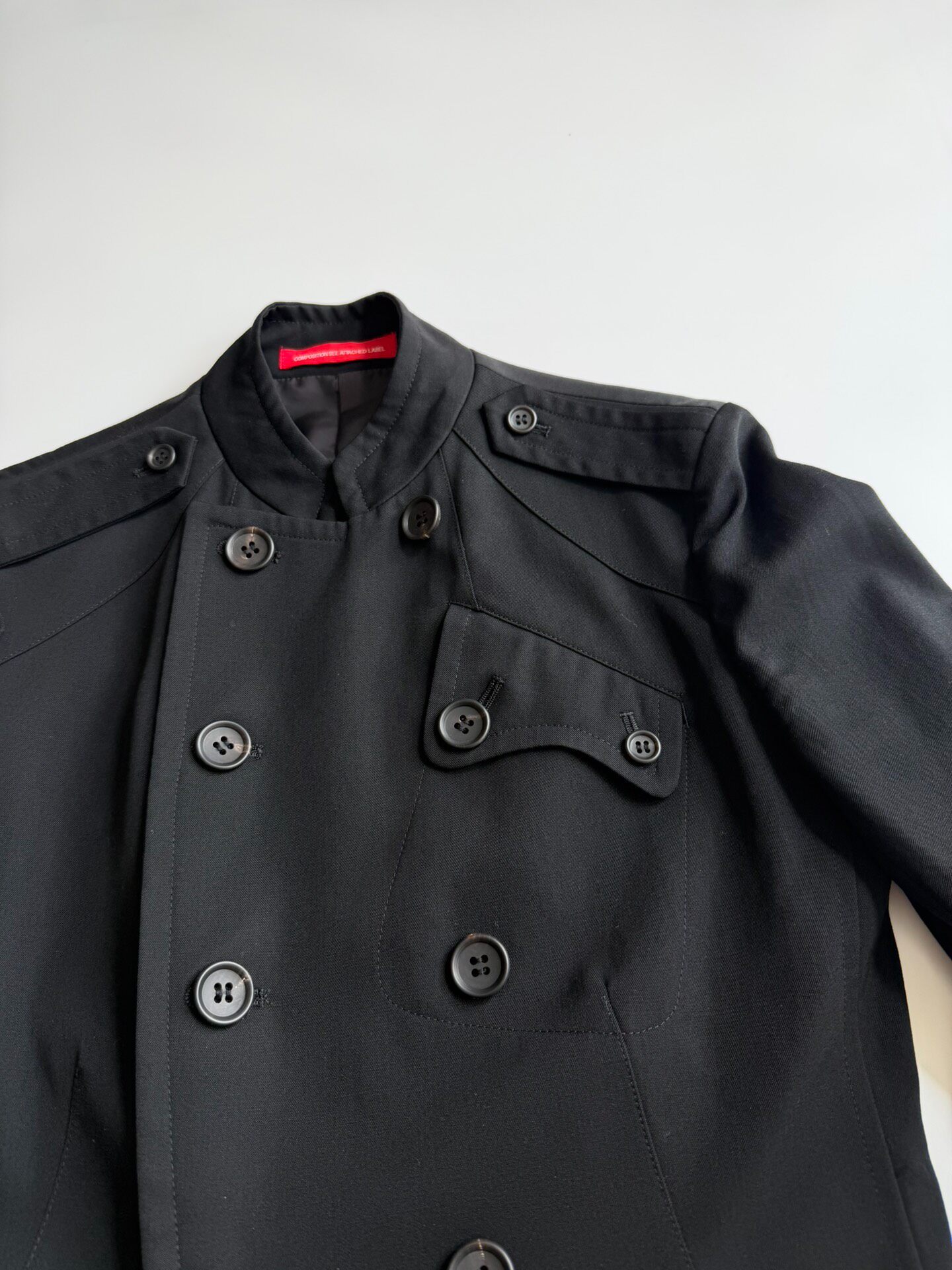 Y's Yohji Yamamoto Napoleon Jacket — detail