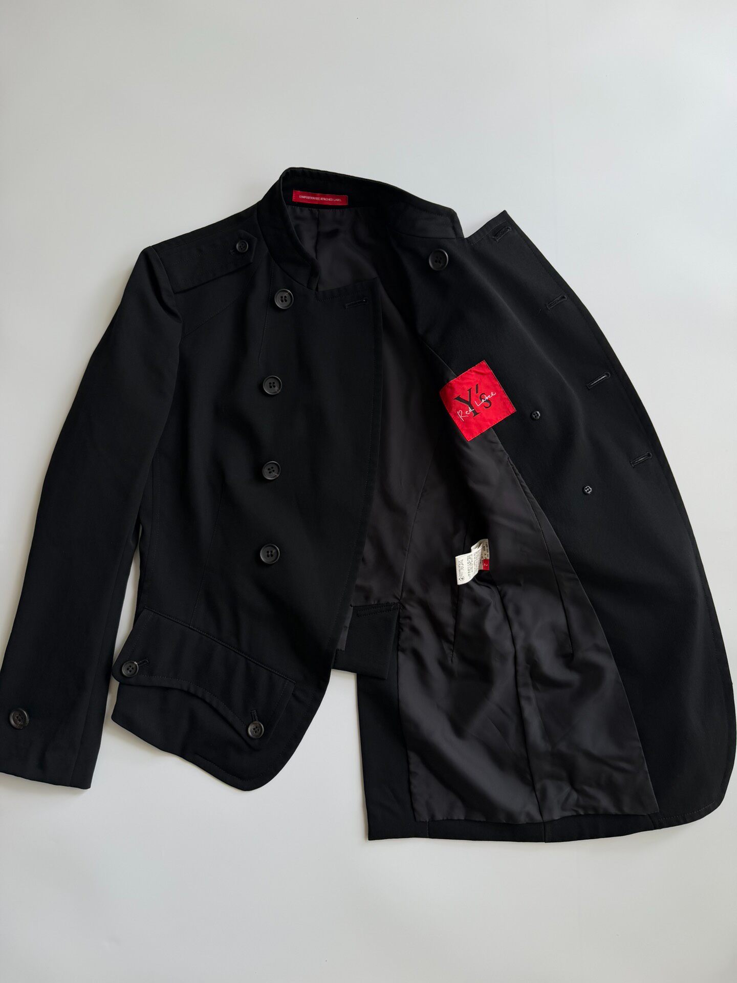 Y's Yohji Yamamoto Napoleon Jacket — label