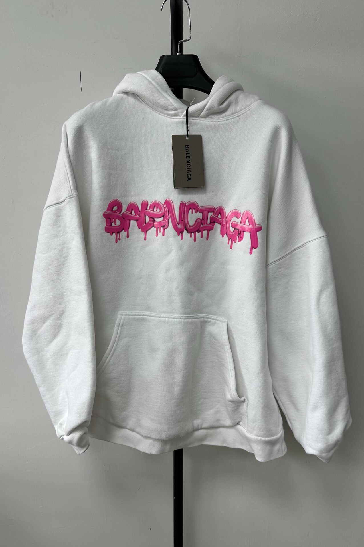 Balenciaga Women's White Slime Hoodie
