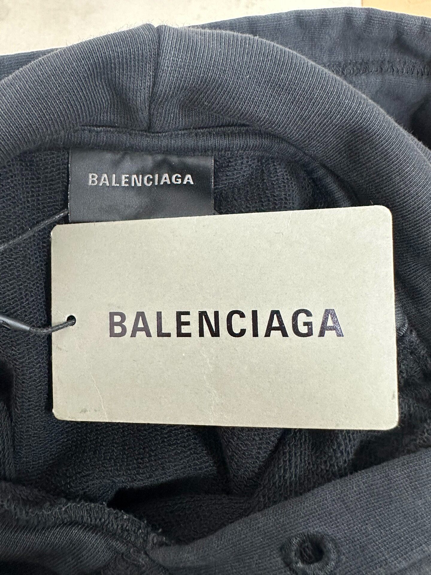 Balenciaga Black Women's Hoodie — label