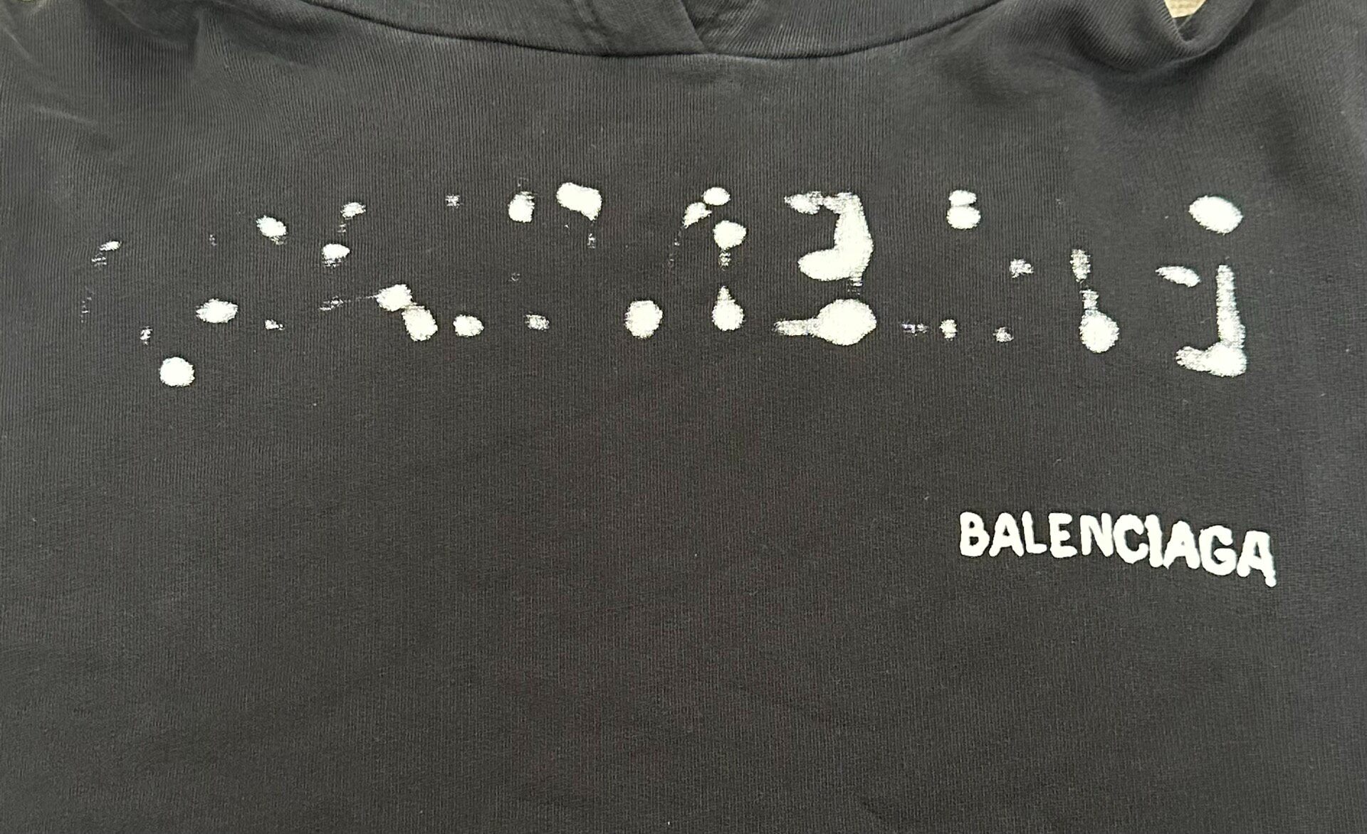 Balenciaga Black Women's Hoodie — detail