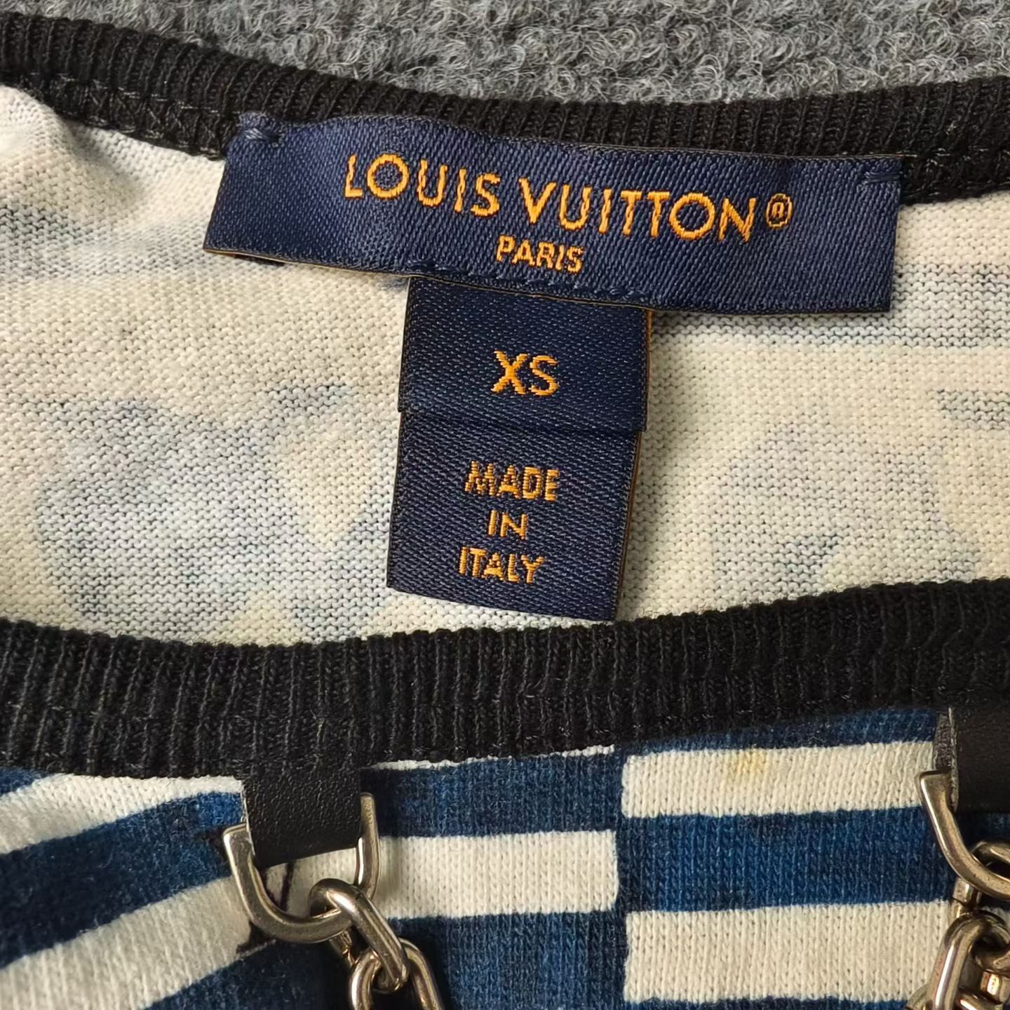 Louis Vuitton Blue Porcelain Slip Dress — detail