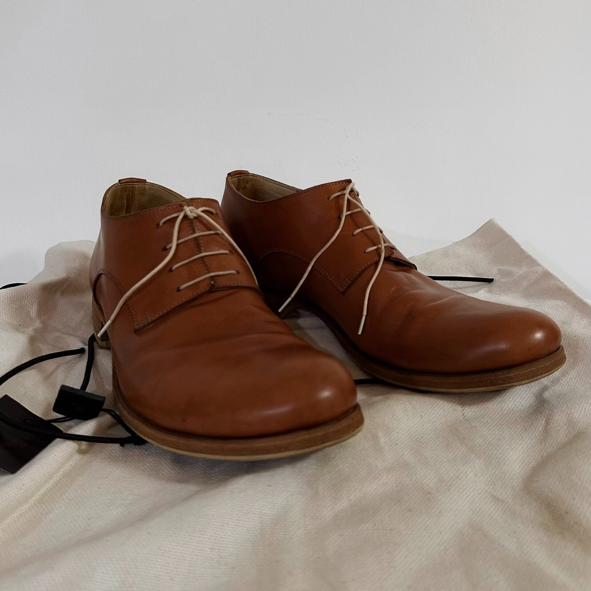 m.a+ Vachetta Leather Derby Shoes