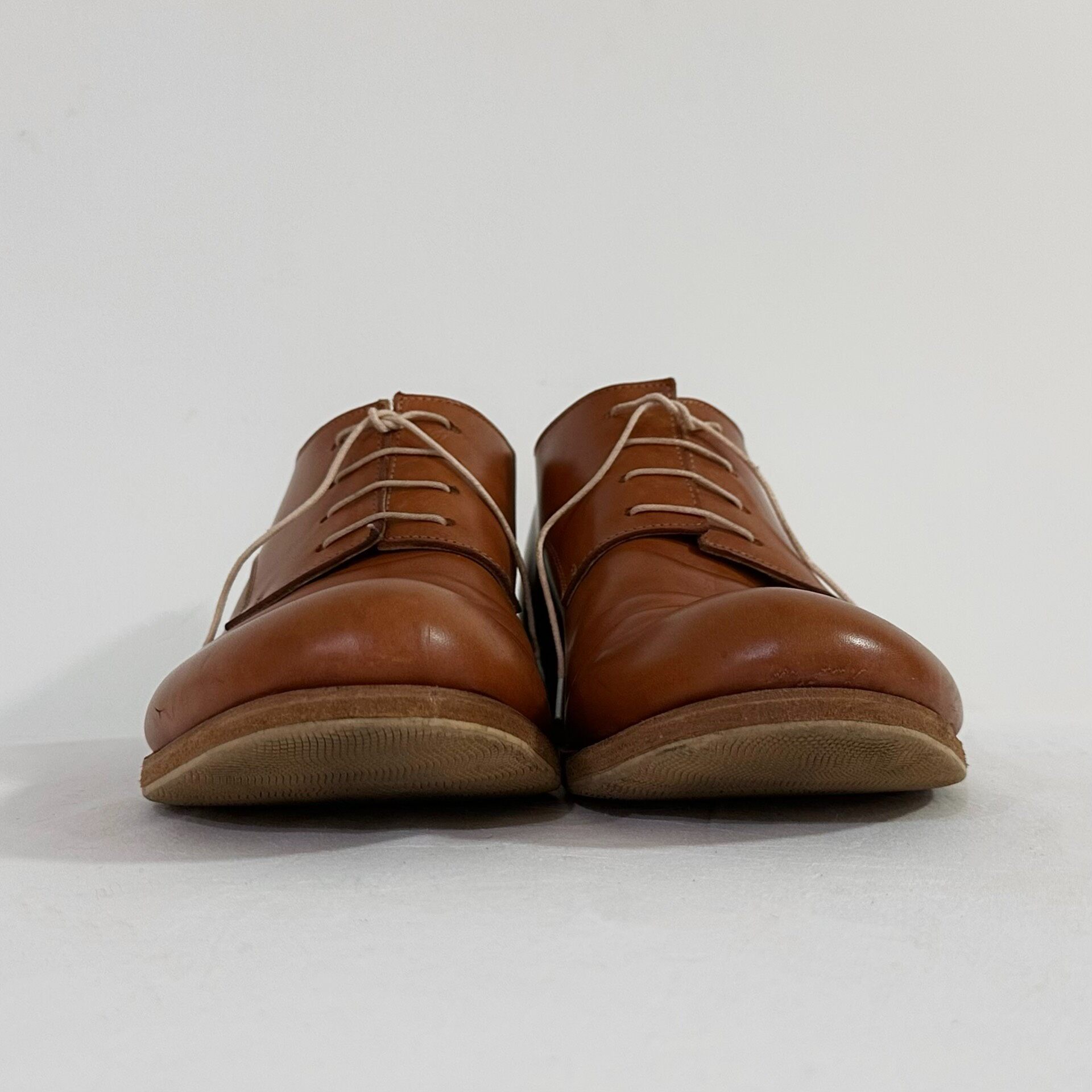 m.a+ Vachetta Leather Derby Shoes — back