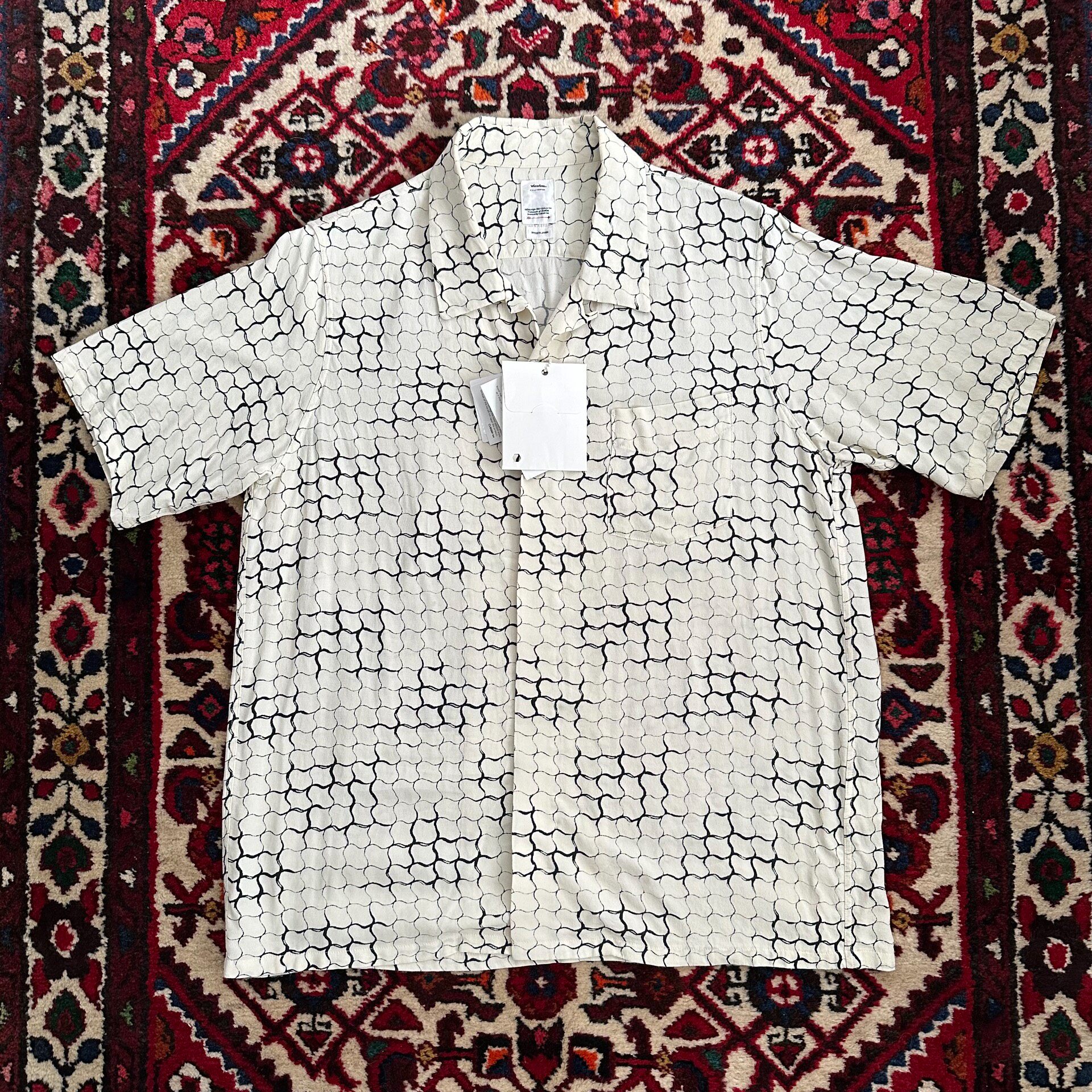 Visvim 20ss Snake Print Short Sleeve Shirt