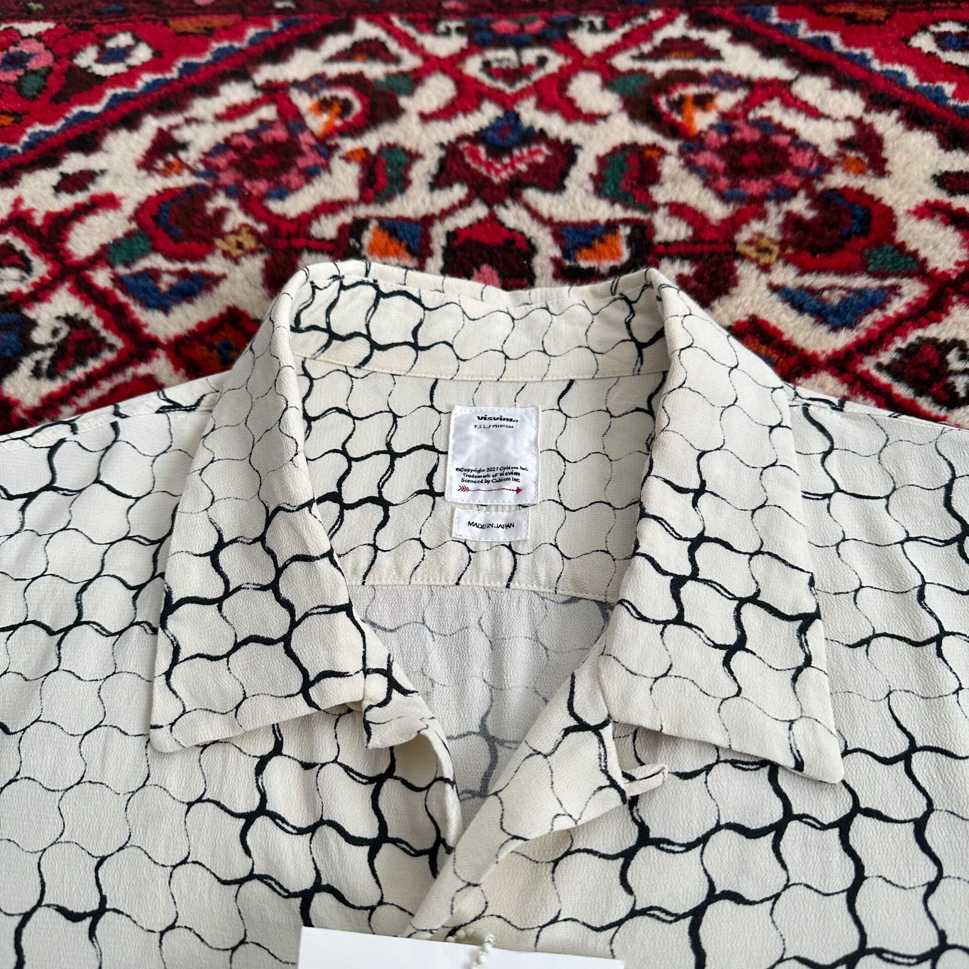 Visvim 20ss Snake Print Short Sleeve Shirt — back