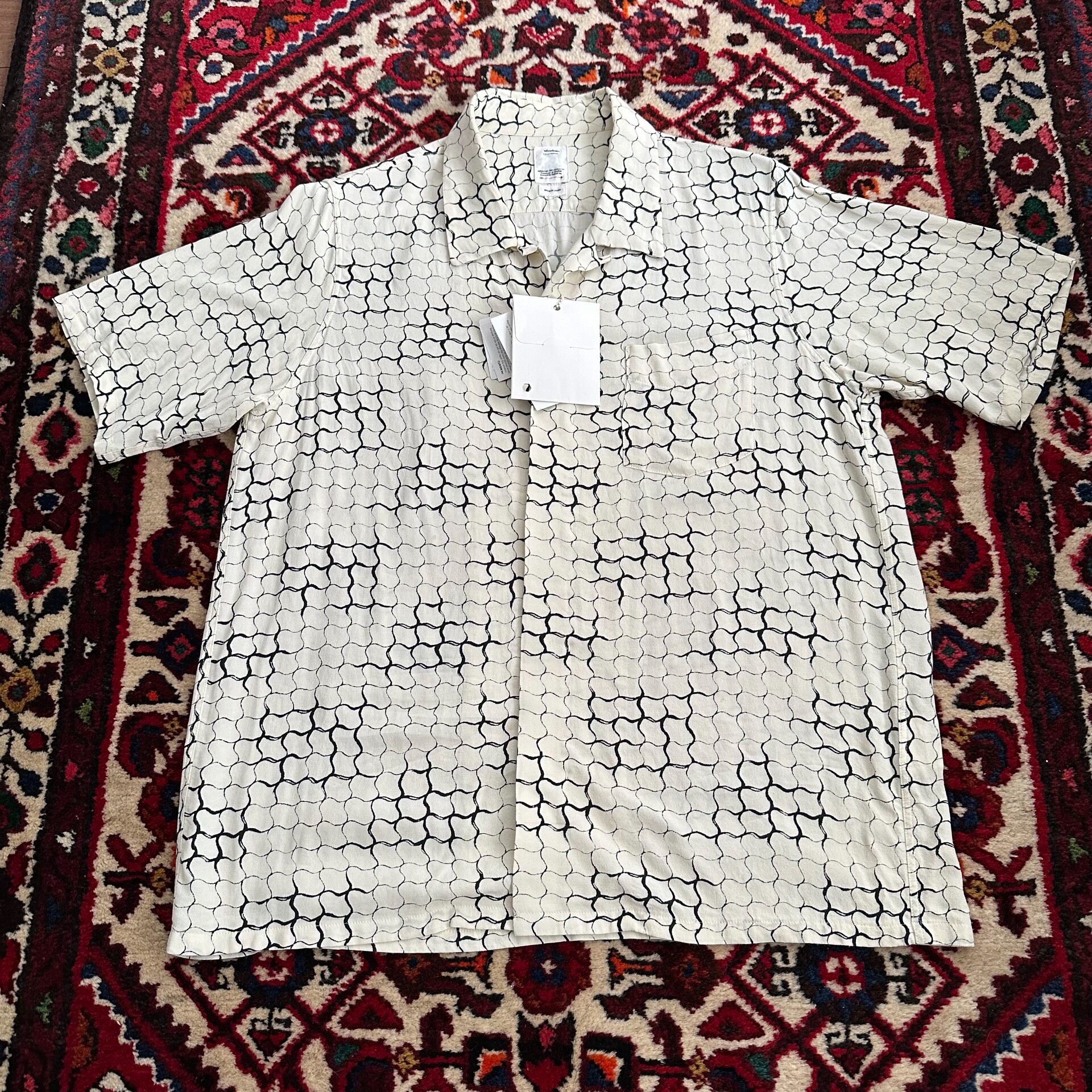 Visvim 20ss Snake Print Short Sleeve Shirt — front