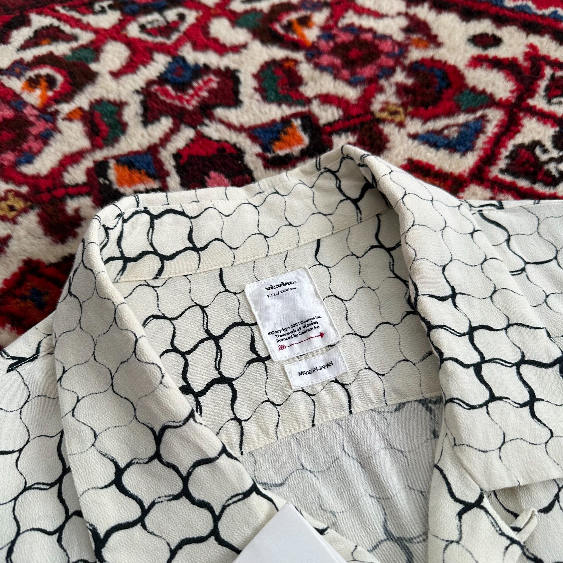 Visvim 20ss Snake Print Short Sleeve Shirt — label