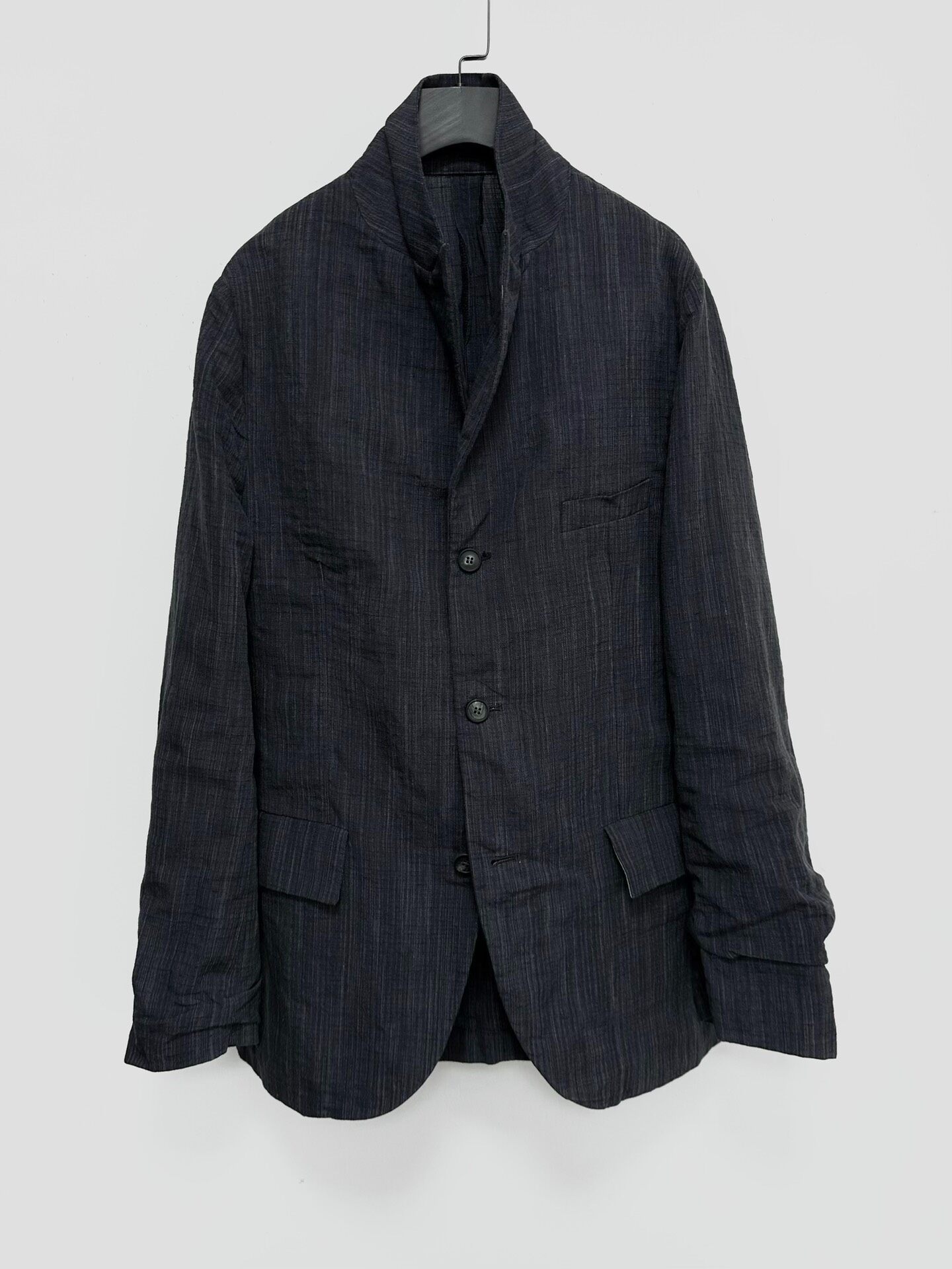 Bergfabel Linen-Cotton Unstructured Blazer — detail