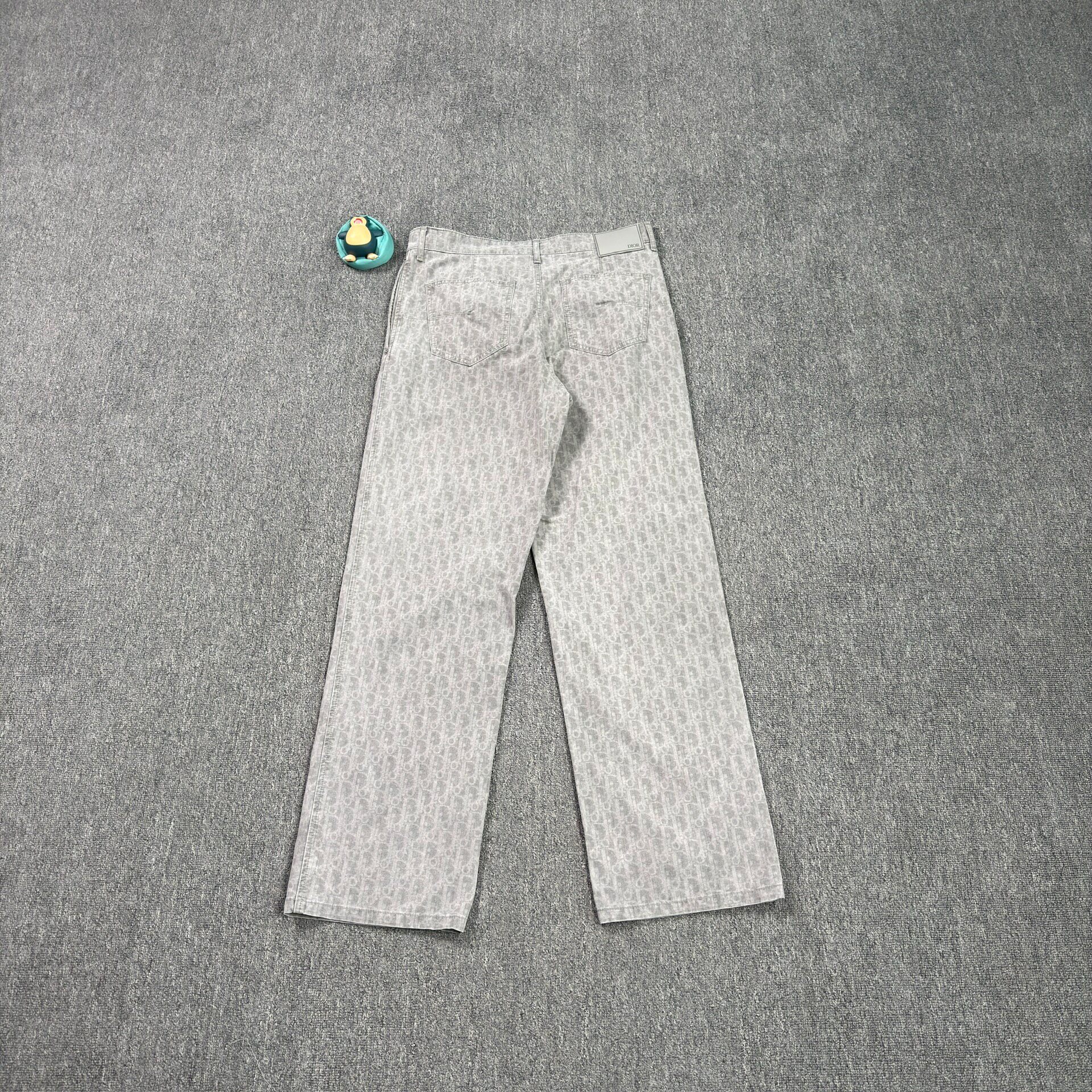 Dior 25 Oblique Gray Casual Pants — front