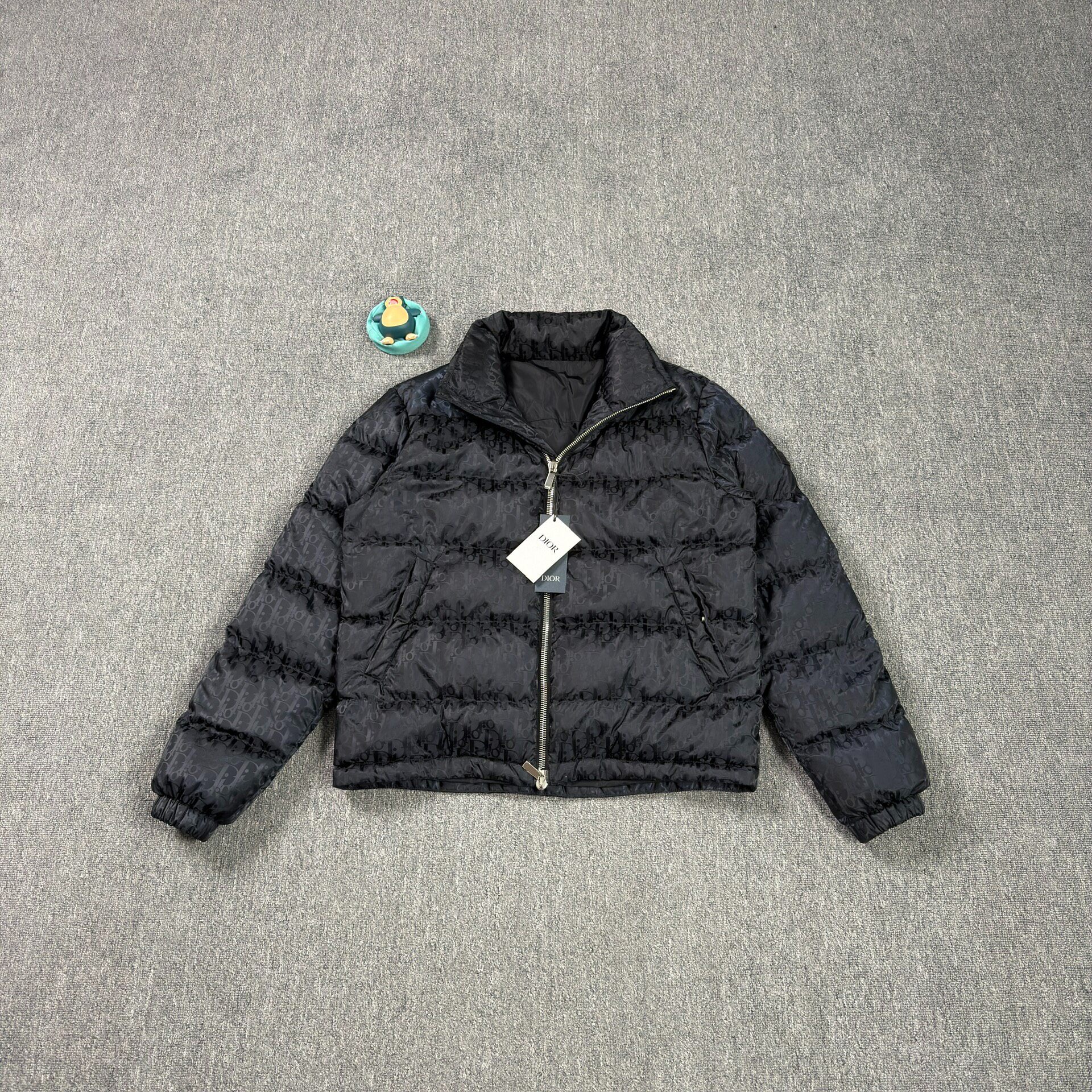Dior Oblique Black Puffer Down Jacket