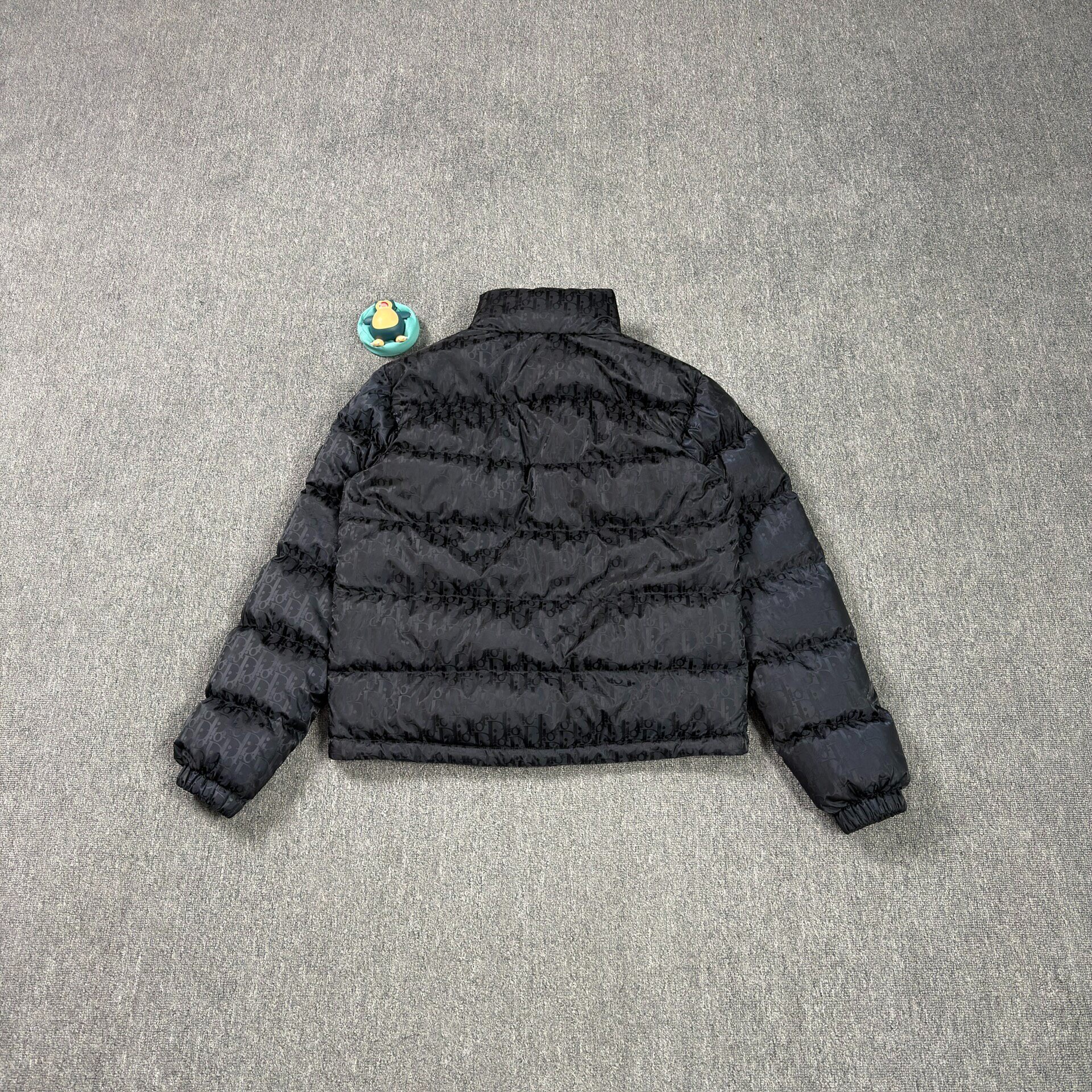 Dior Oblique Black Puffer Down Jacket — front