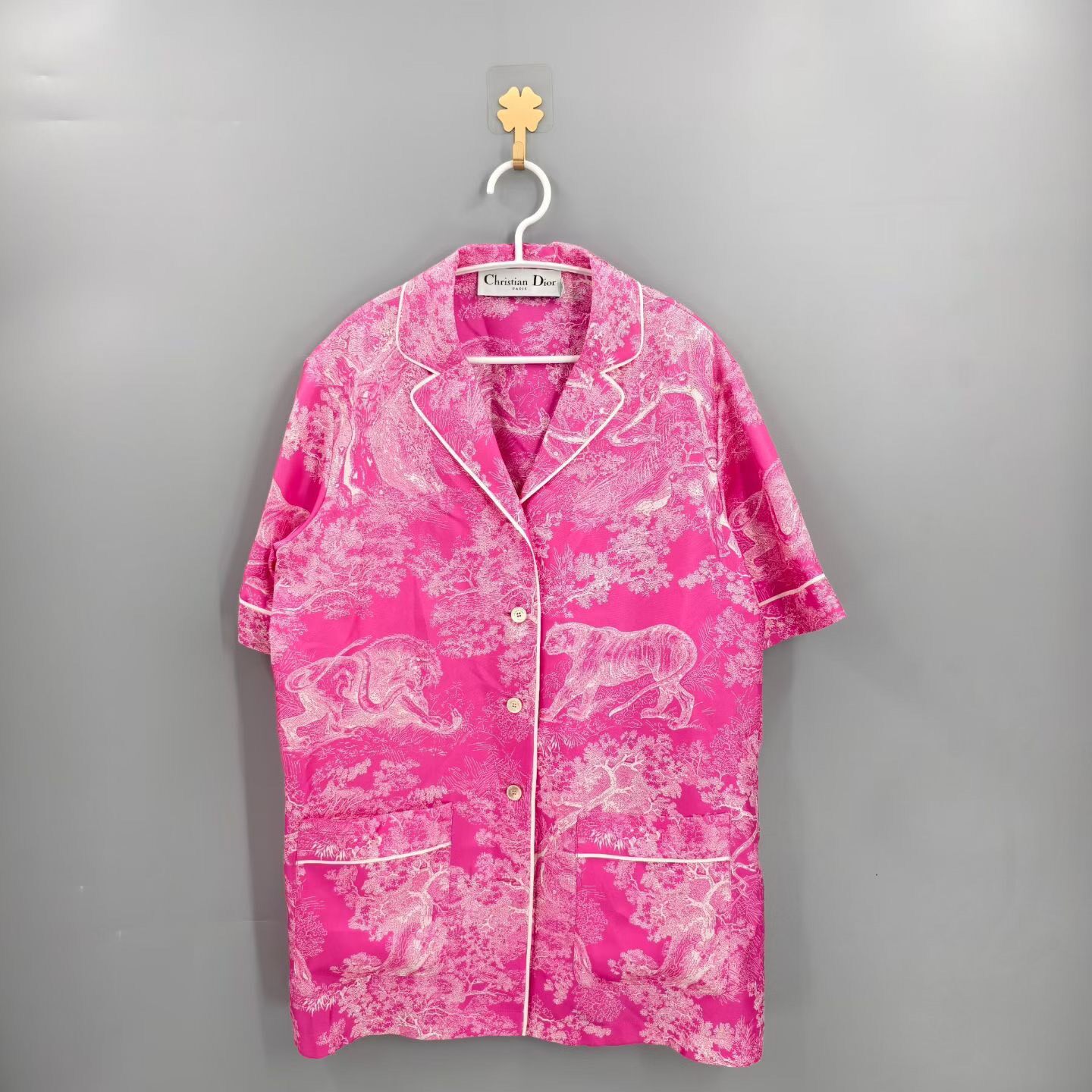 Dior Zoo Series Short Sleeve Shirt
