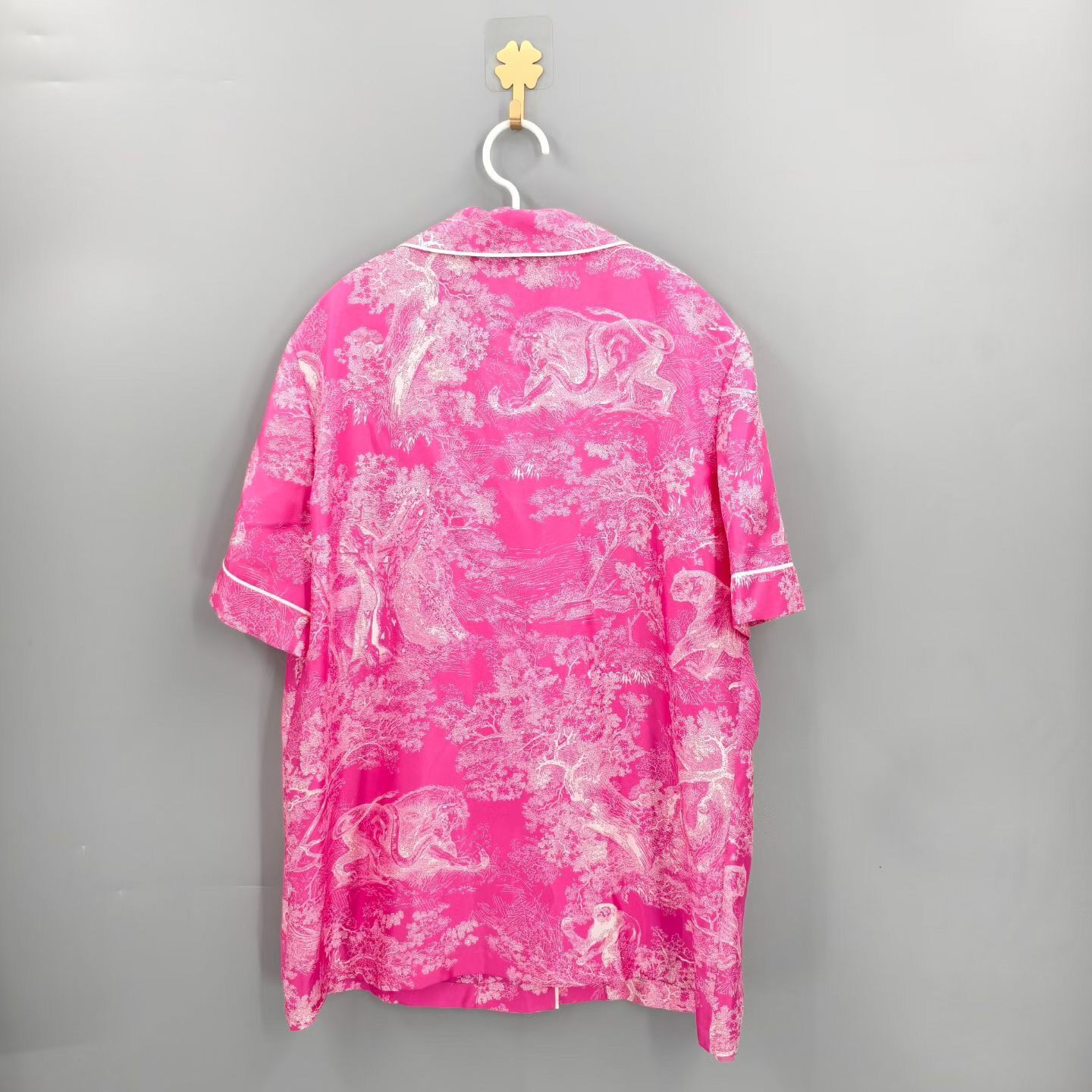 Dior Zoo Series Short Sleeve Shirt — front