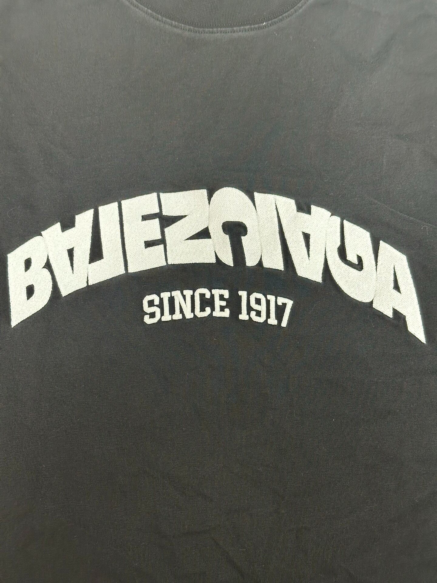 Balenciaga Reversed Short Sleeve T-Shirt — detail