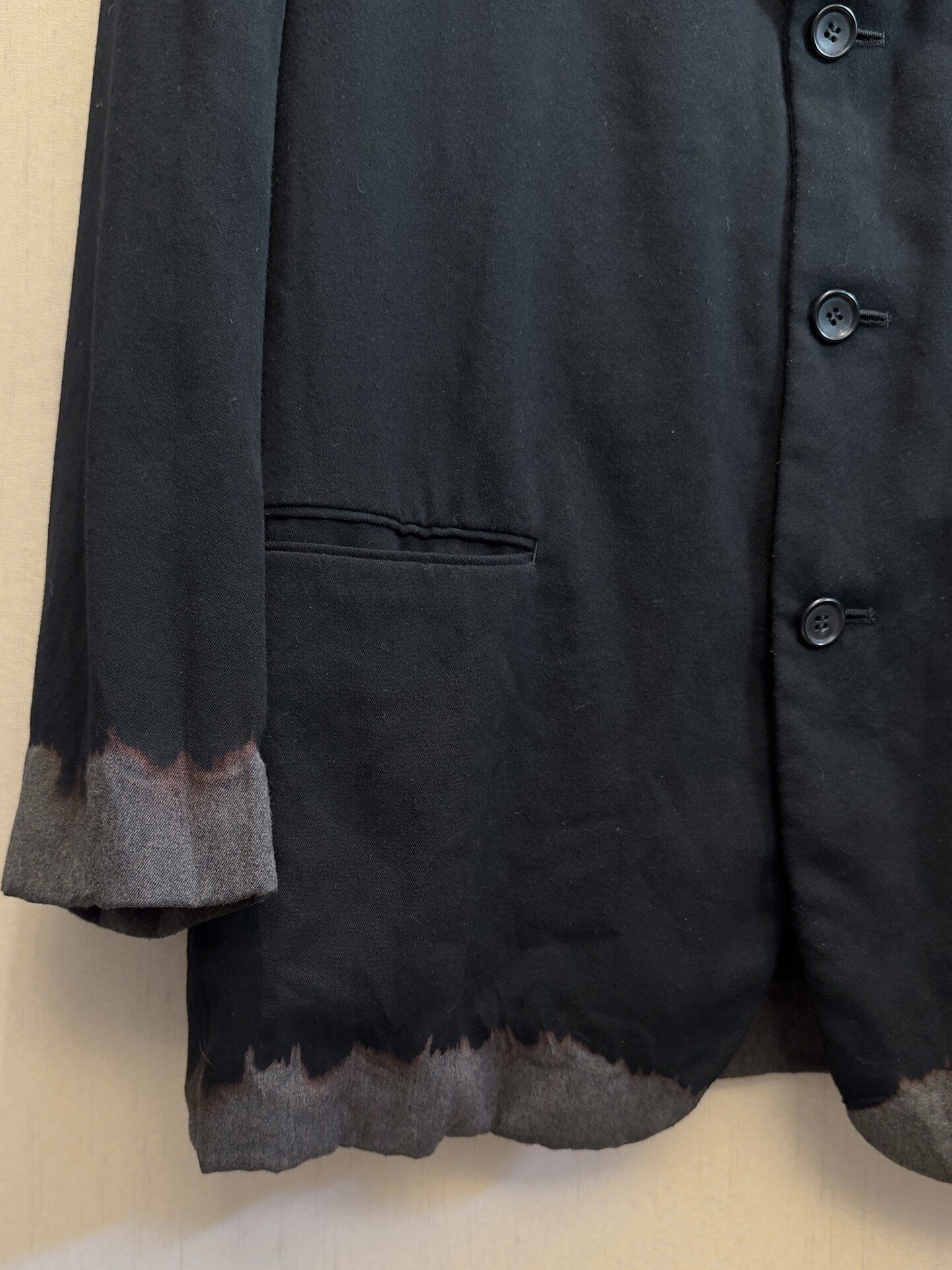 Comme Des Garcons 93AW Deconstructed Blazer — detail