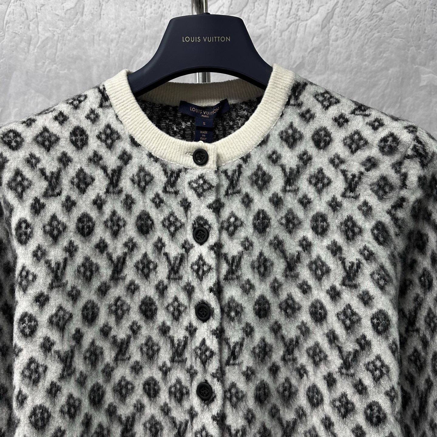 Louis Vuitton SS25 Monogram Knit Cardigan — back