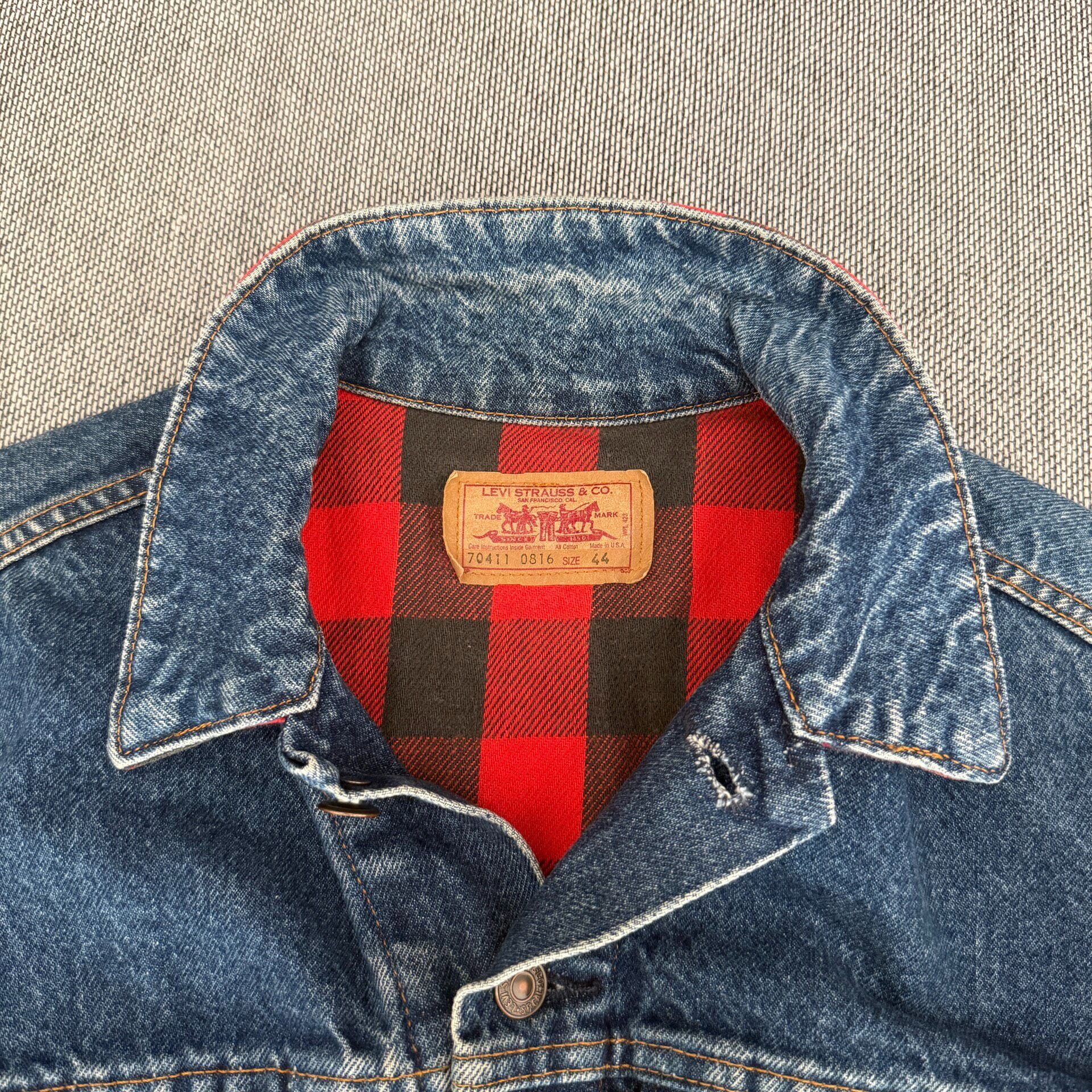 Levi's LVC US Made Denim Jacket — detail