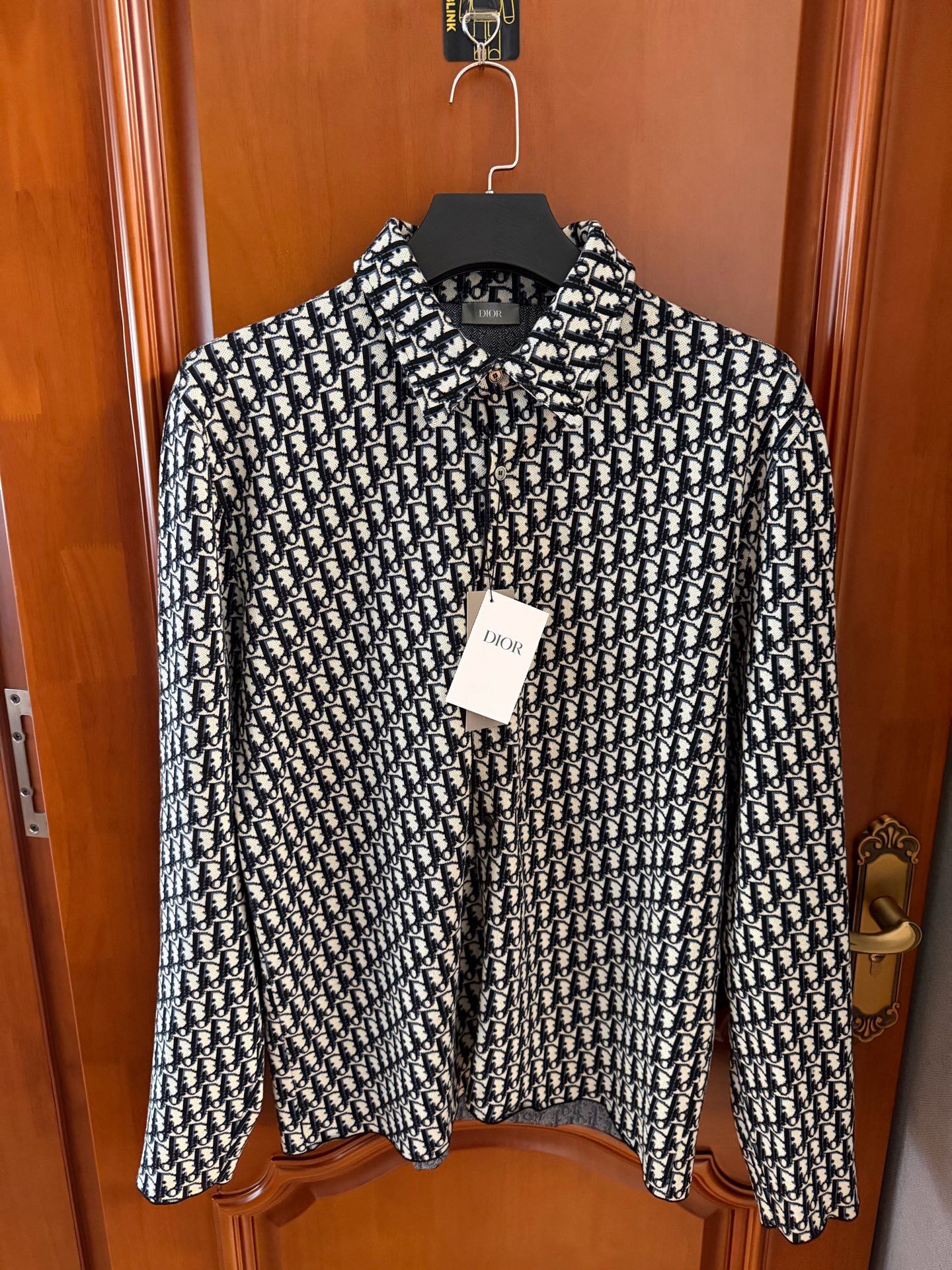 Dior Black-White Monogram Knit Shirt