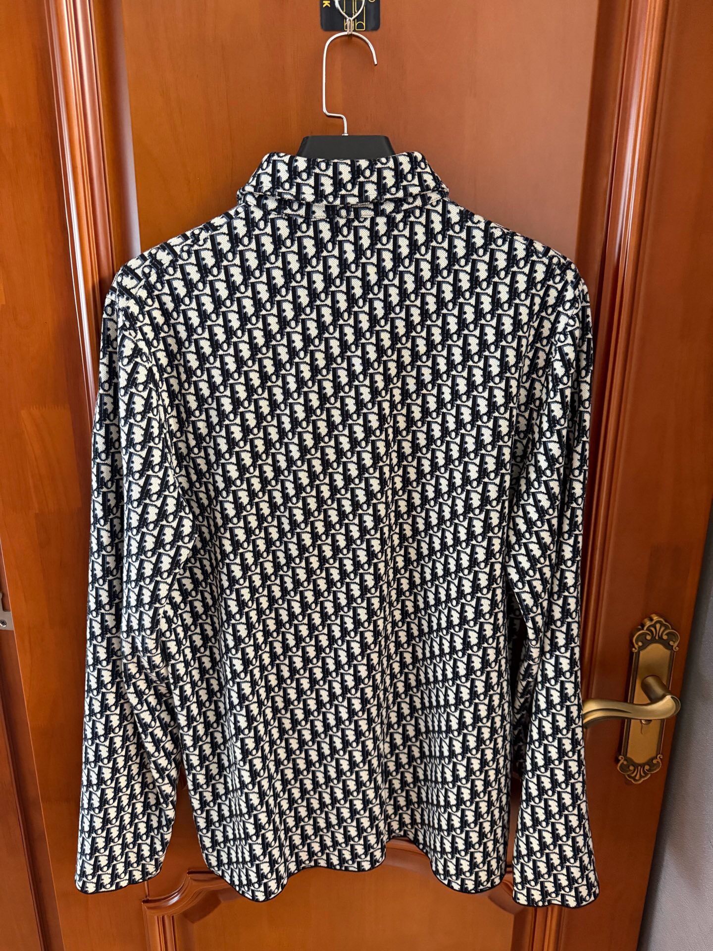 Dior Black-White Monogram Knit Shirt — front