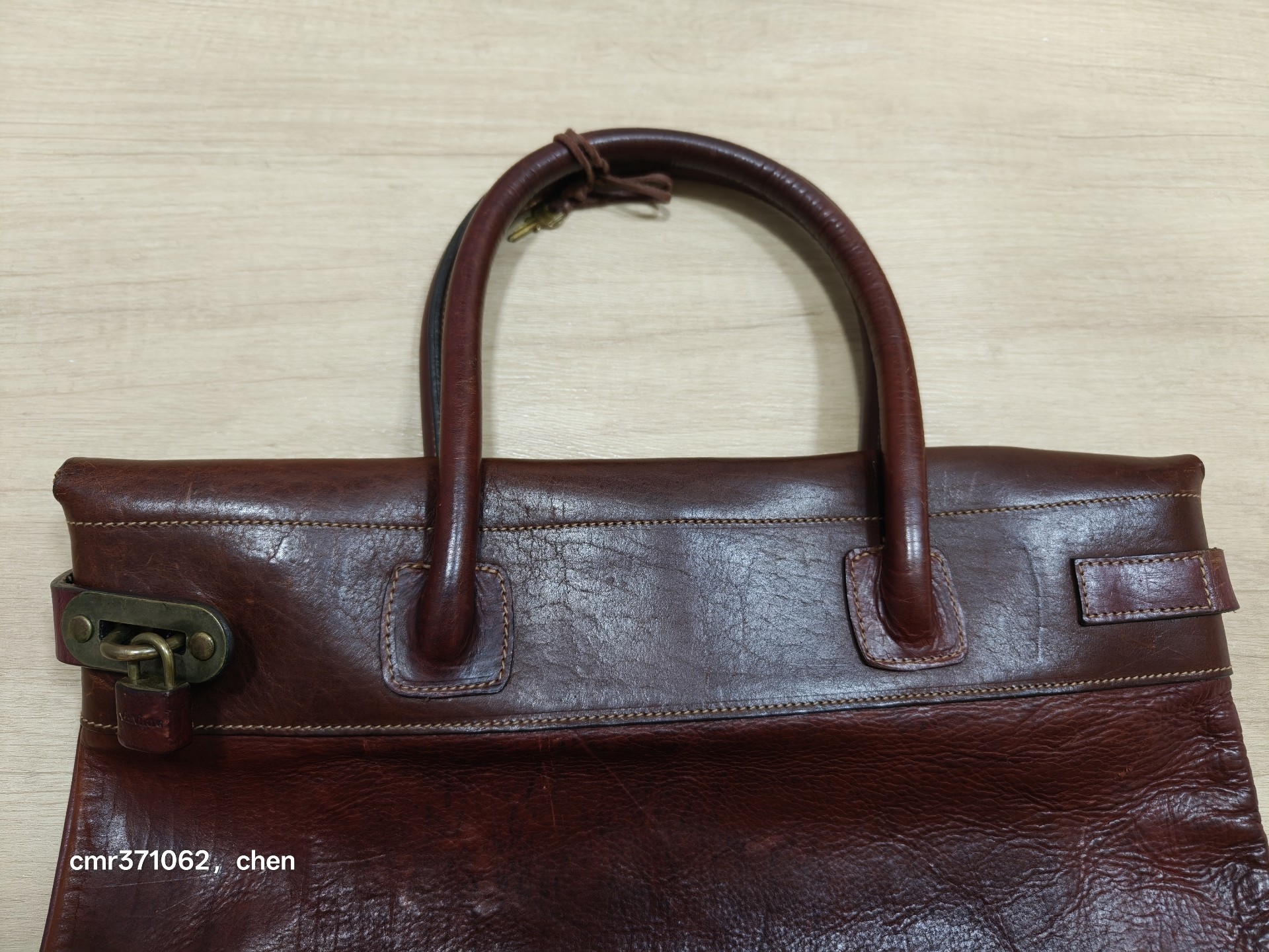 Visvim 13AW Burgundy Mail Satchel — back