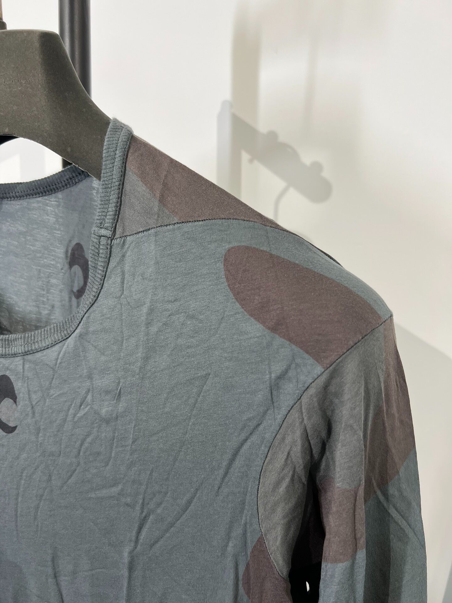 Boris Bidjan Saberi Camo Long Sleeve Top — detail