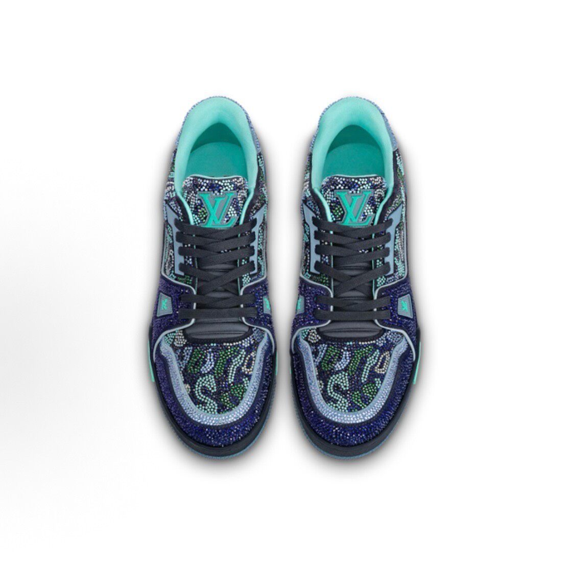 Louis Vuitton LV Trainer Low Diamond Sneakers