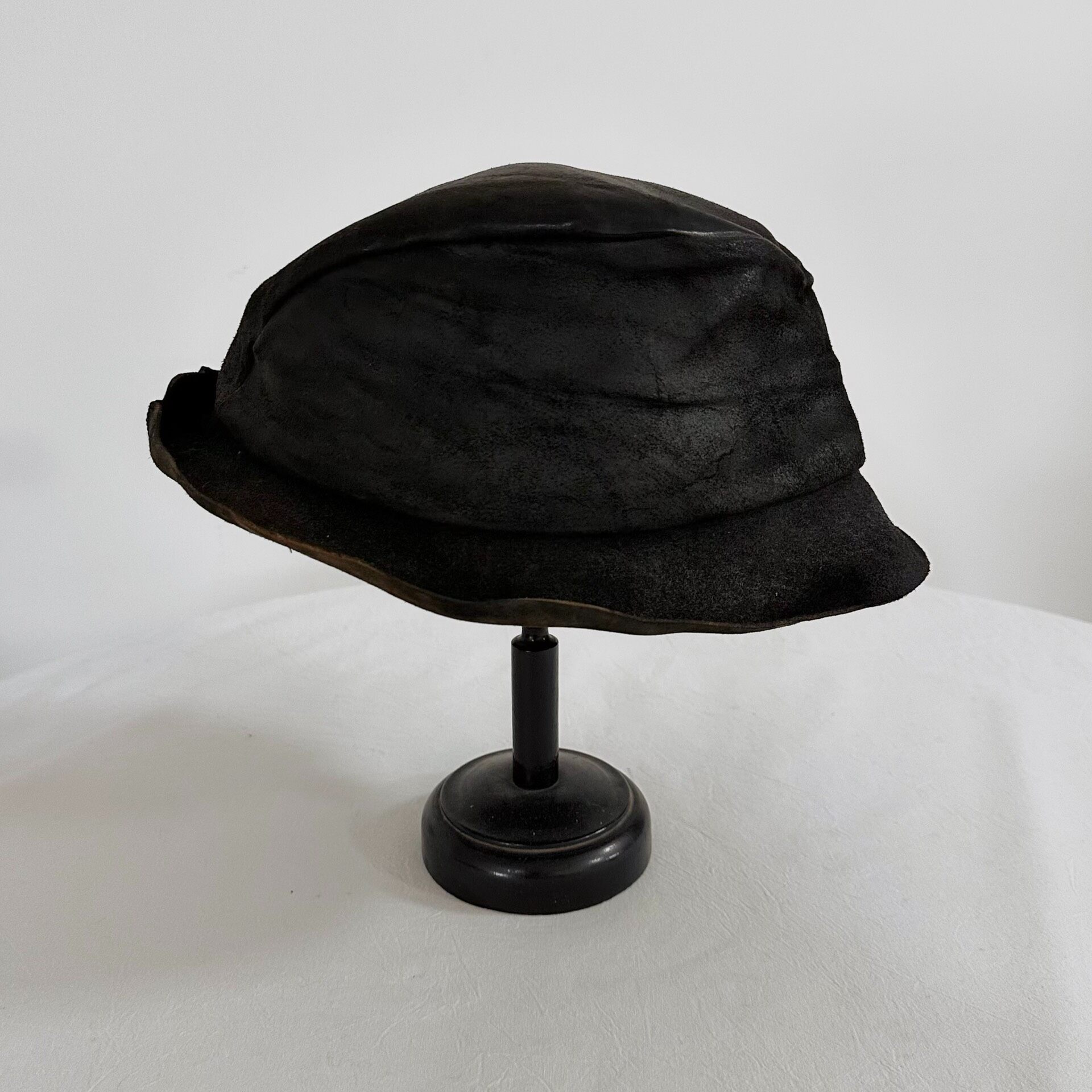 Limited Edition Leather Bucket Hat — detail