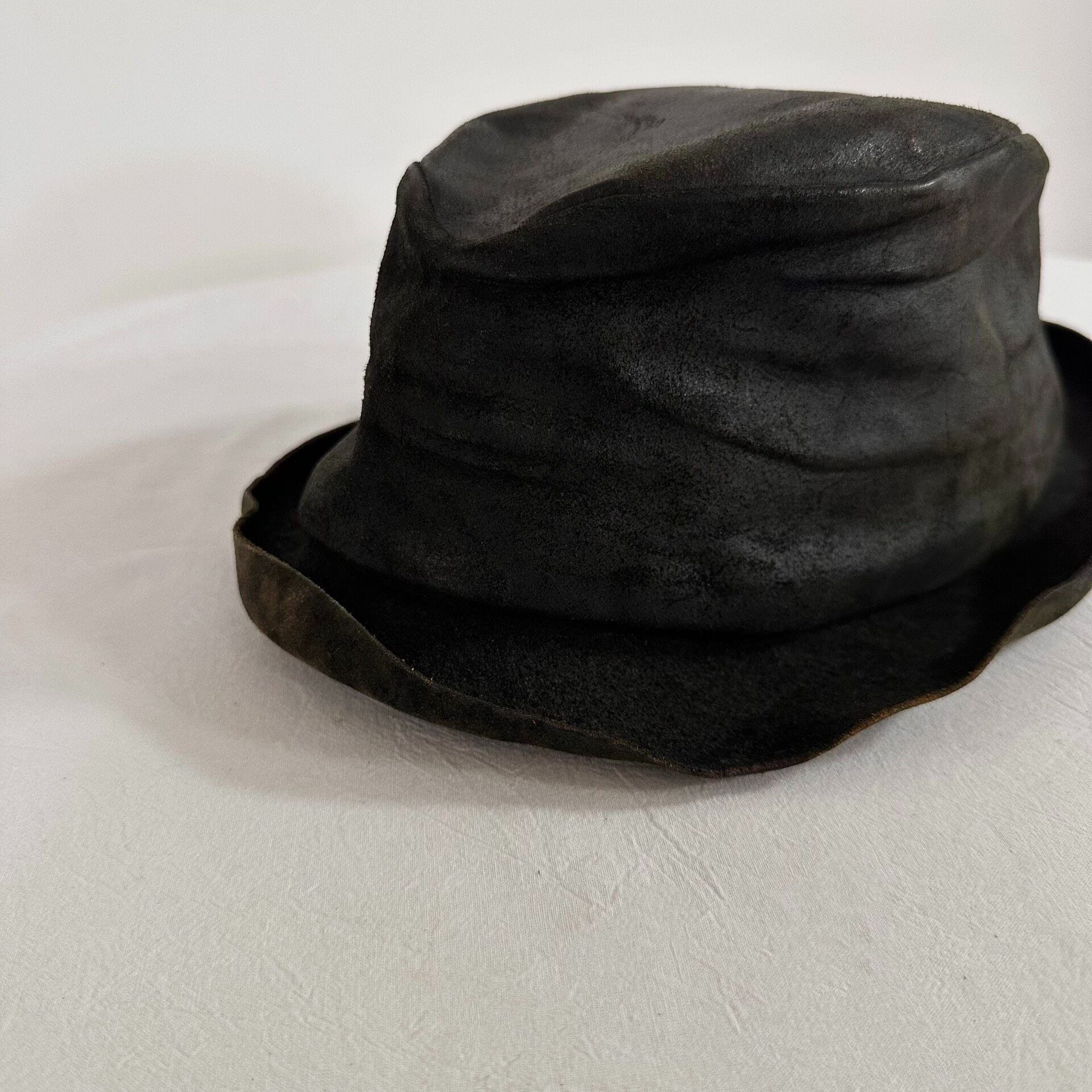 Limited Edition Leather Bucket Hat — label